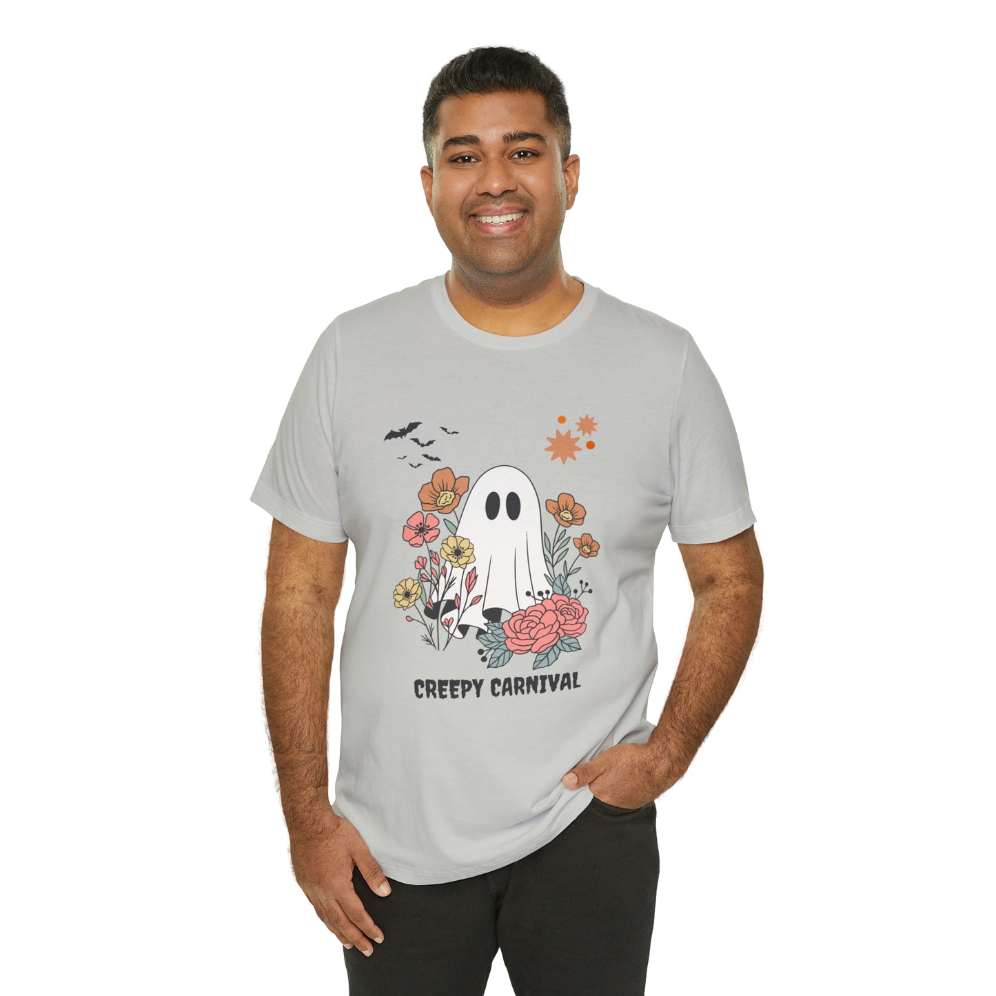 Halloween creepy carnival Unisex Jersey Short Sleeve Tee