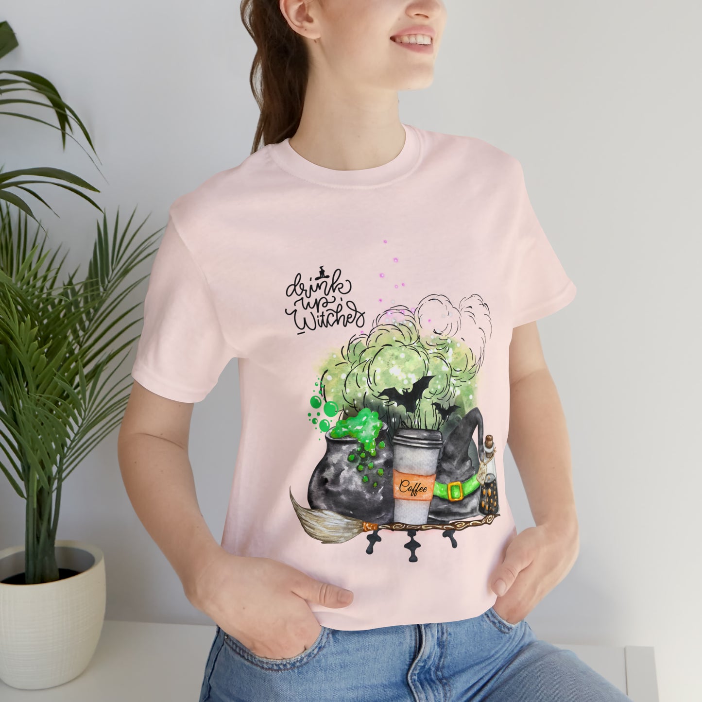 Halloween Witch Unisex Jersey Short Sleeve Tee