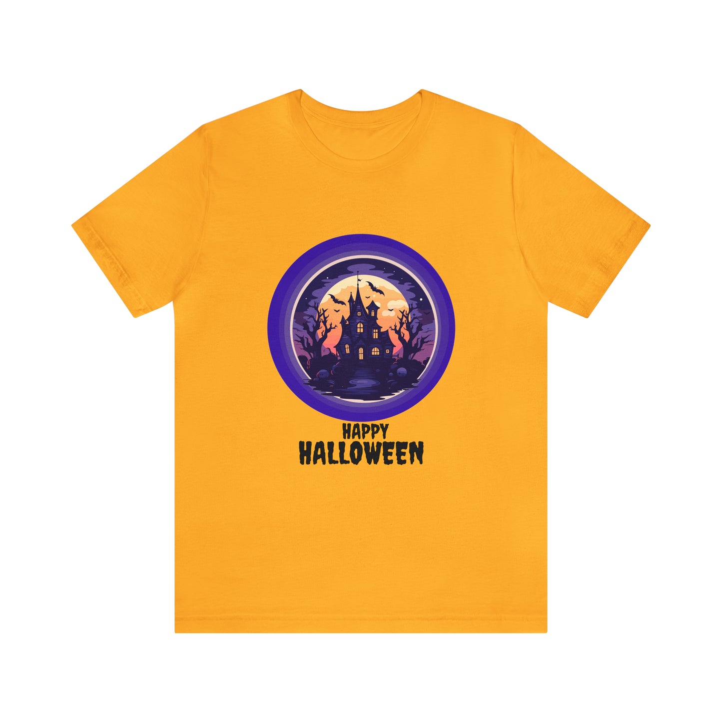 Halloween haunted house Unisex Jersey Short Sleeve Tee