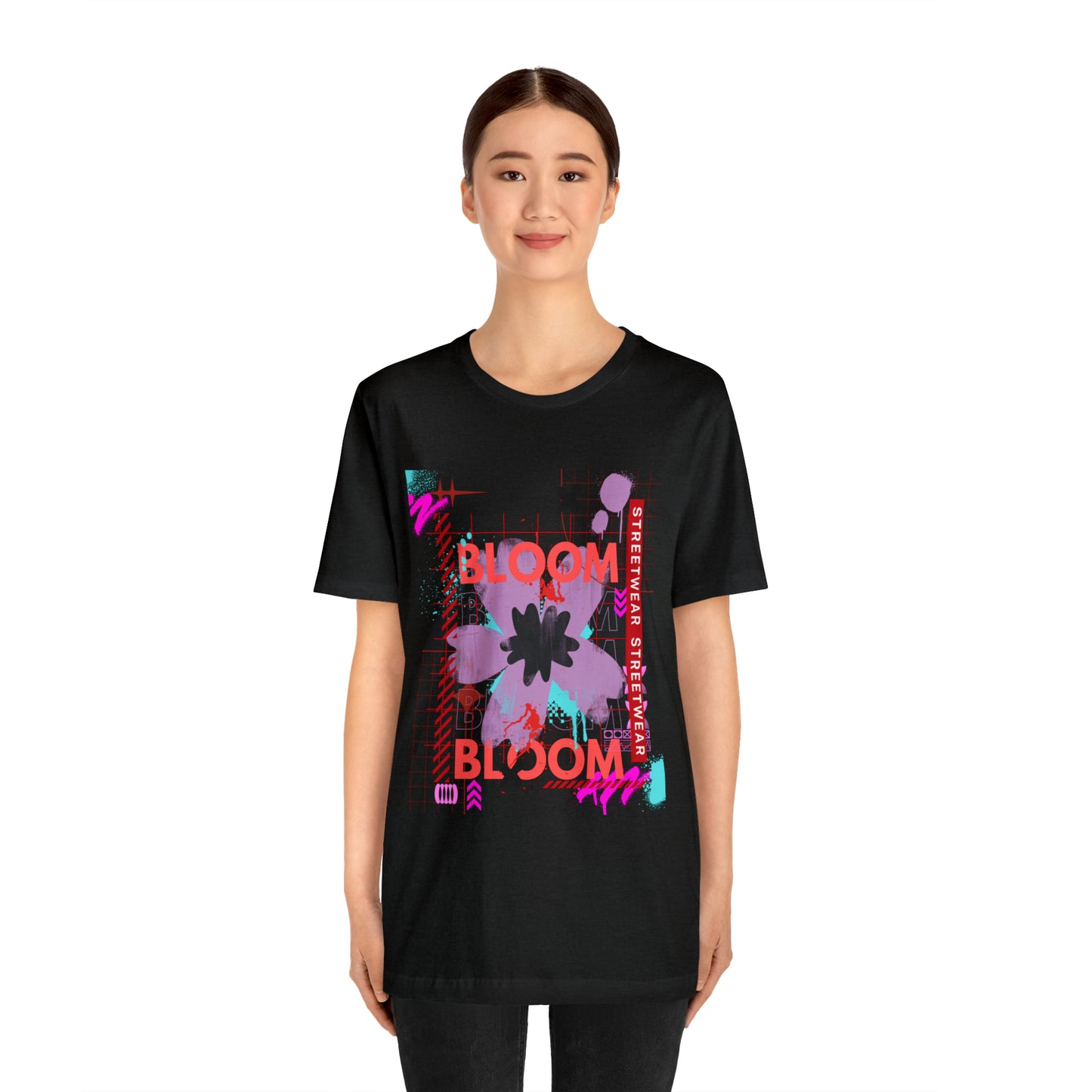 Bloom flower streetwear urban Unisex Jersey Short Sleeve Tee