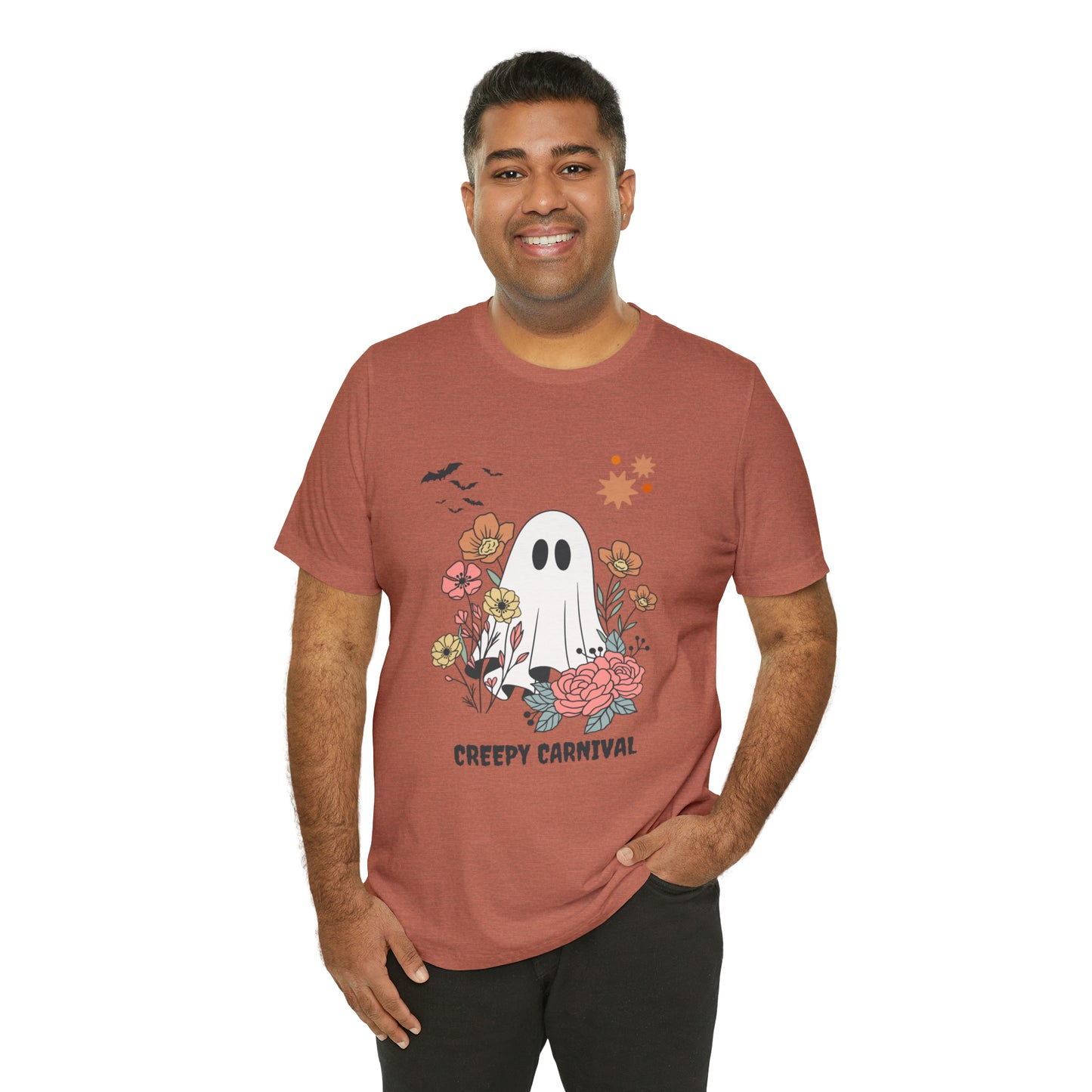 Halloween creepy carnival Unisex Jersey Short Sleeve Tee