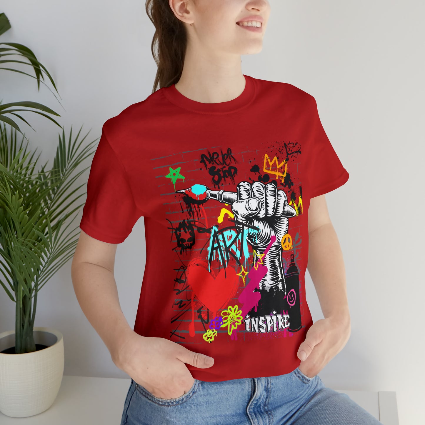 Artist graffiti urban Unisex Jersey Short Sleeve Tee