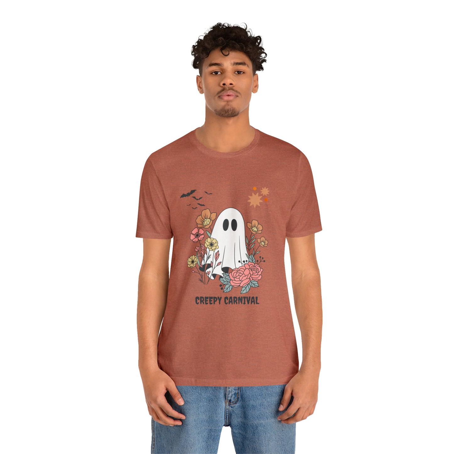 Halloween creepy carnival Unisex Jersey Short Sleeve Tee