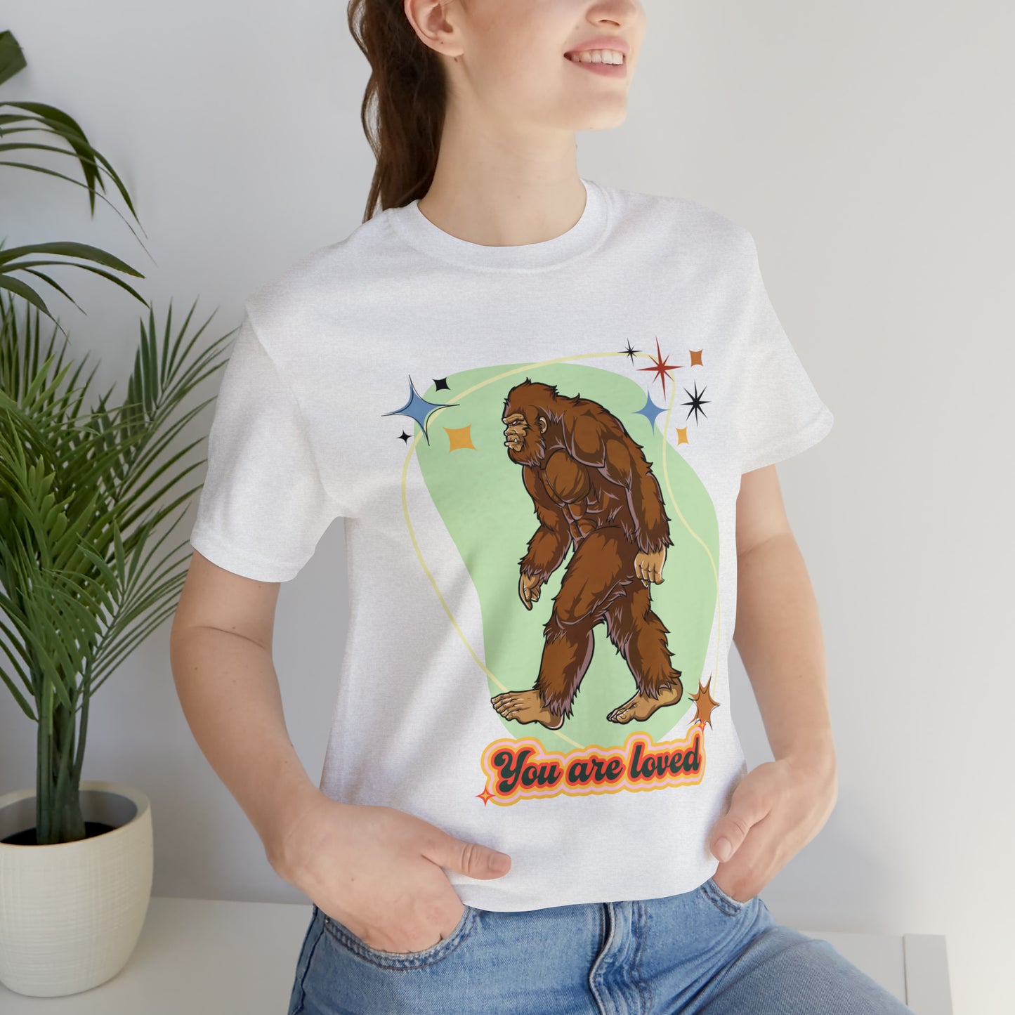 Bigfoot You are loved Unisex Jersey Short Sleeve Tee