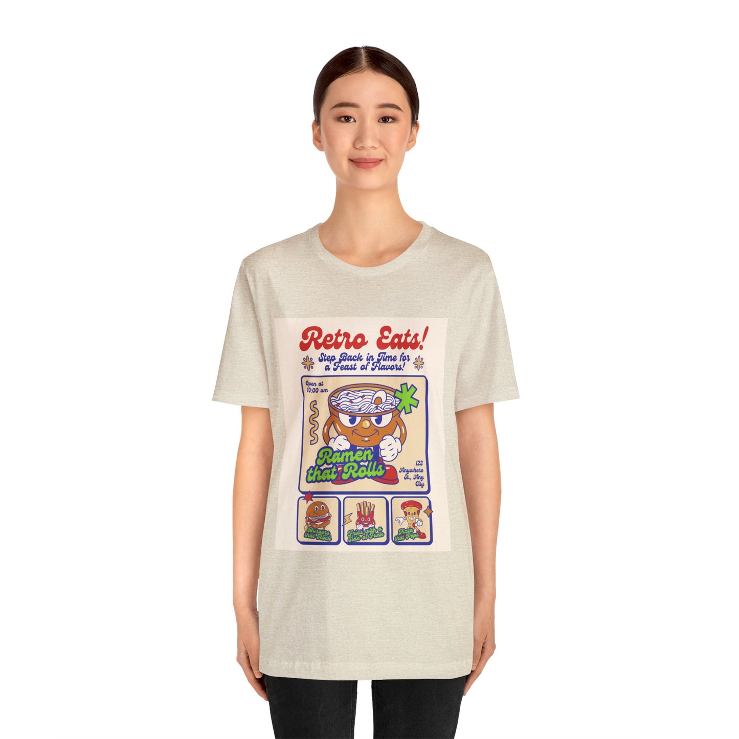 Retro eats Unisex Jersey Short Sleeve Tee