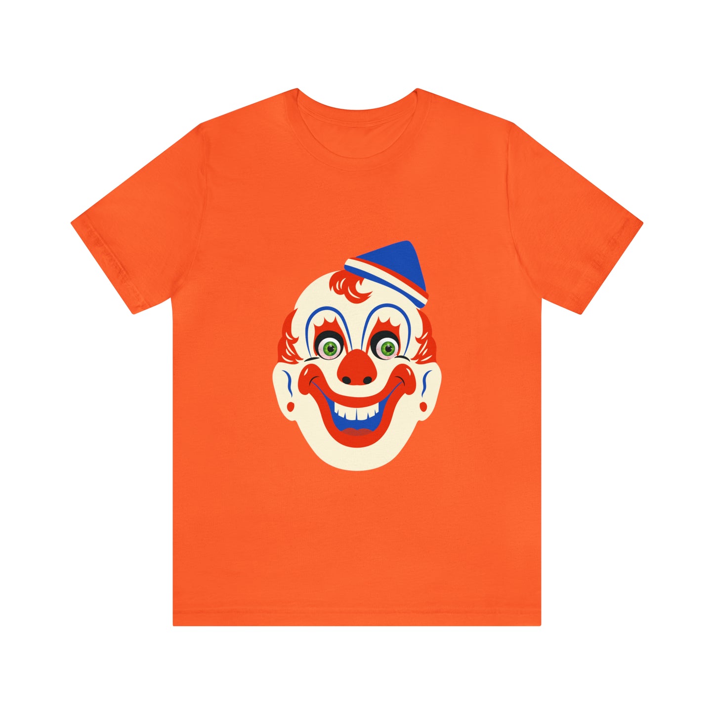 Halloween creepy clown mask Unisex Jersey Short Sleeve Tee