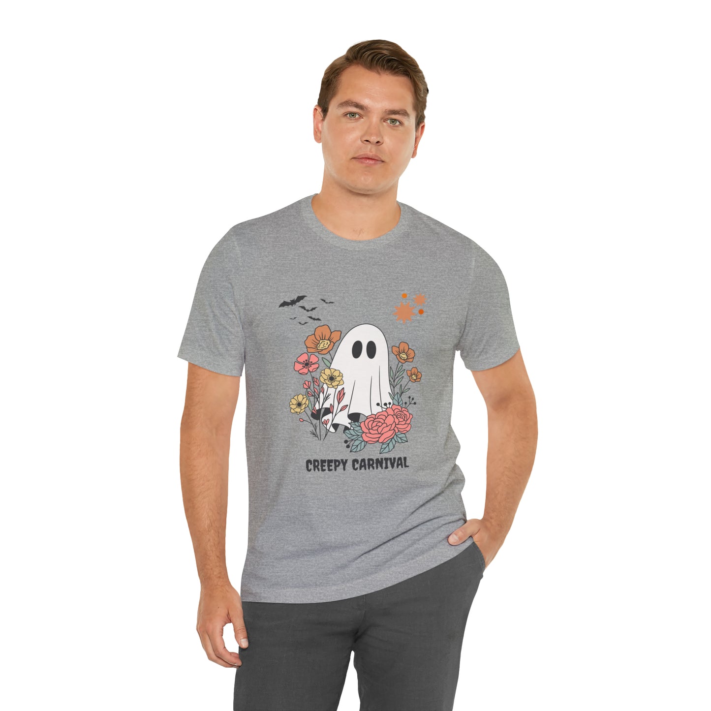 Halloween creepy carnival Unisex Jersey Short Sleeve Tee