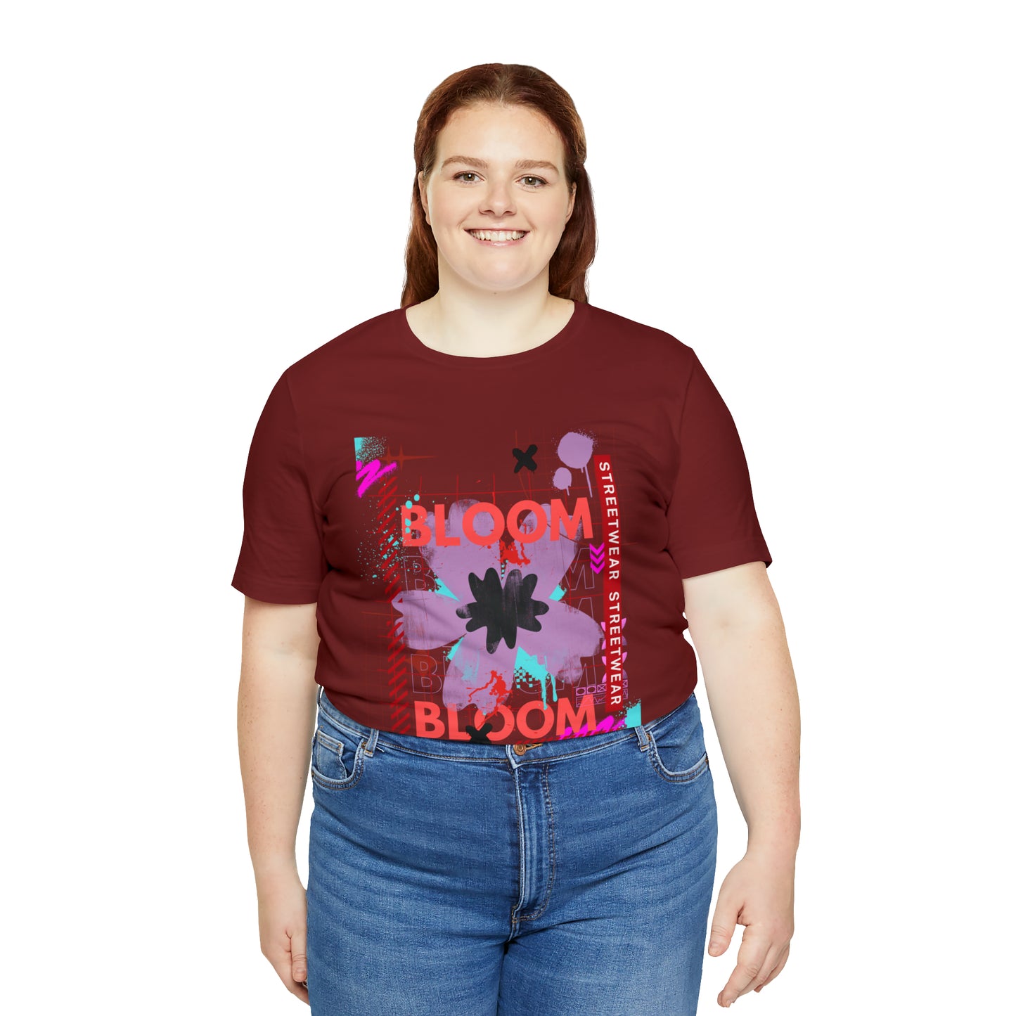 Bloom flower streetwear urban Unisex Jersey Short Sleeve Tee