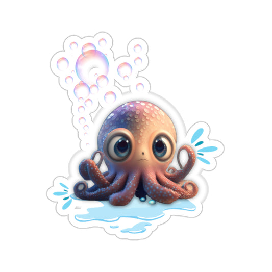 Kawaii Octopus Kiss-Cut Stickers