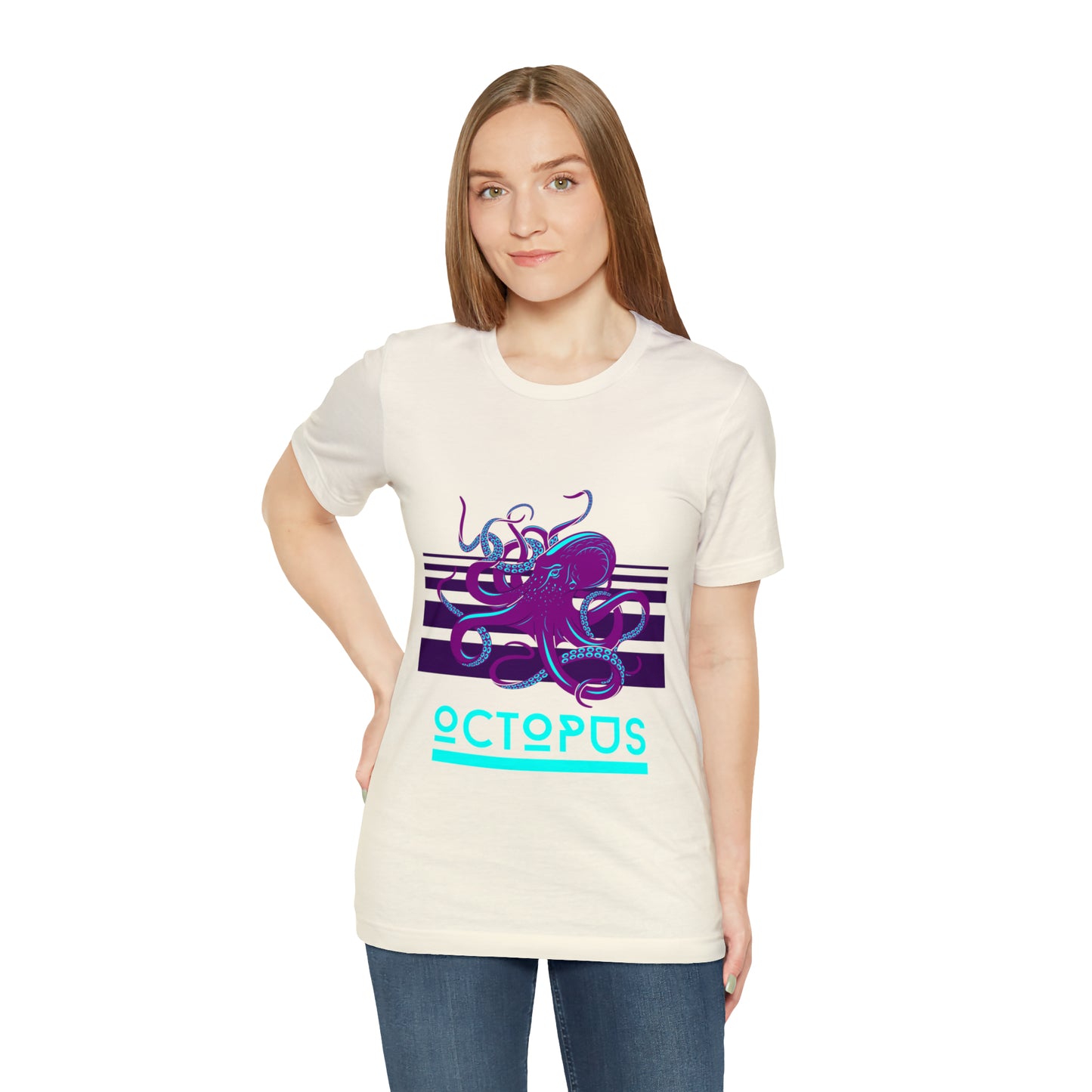 Octopus retro Unisex Jersey Short Sleeve Tee