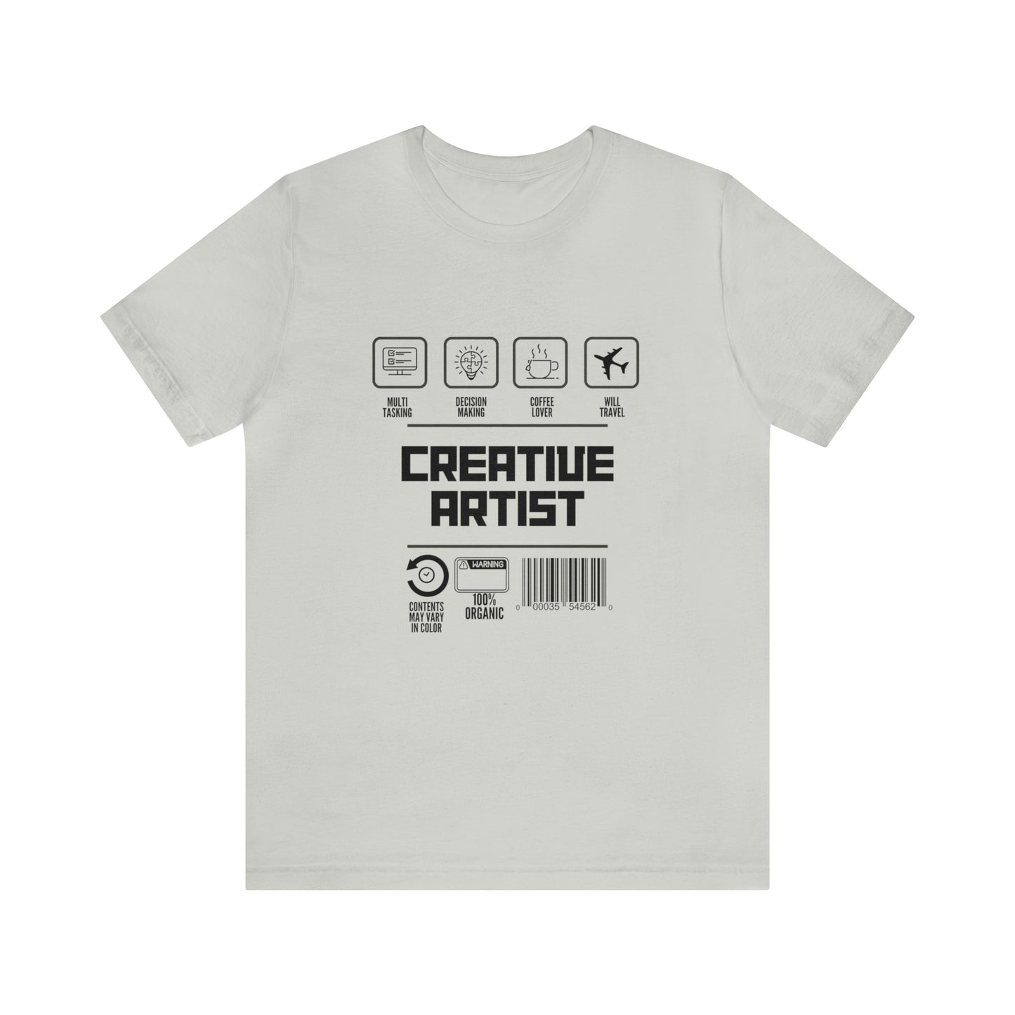 Creative Artist urban streetwear  Unisex Jersey Short Sleeve Tee black text