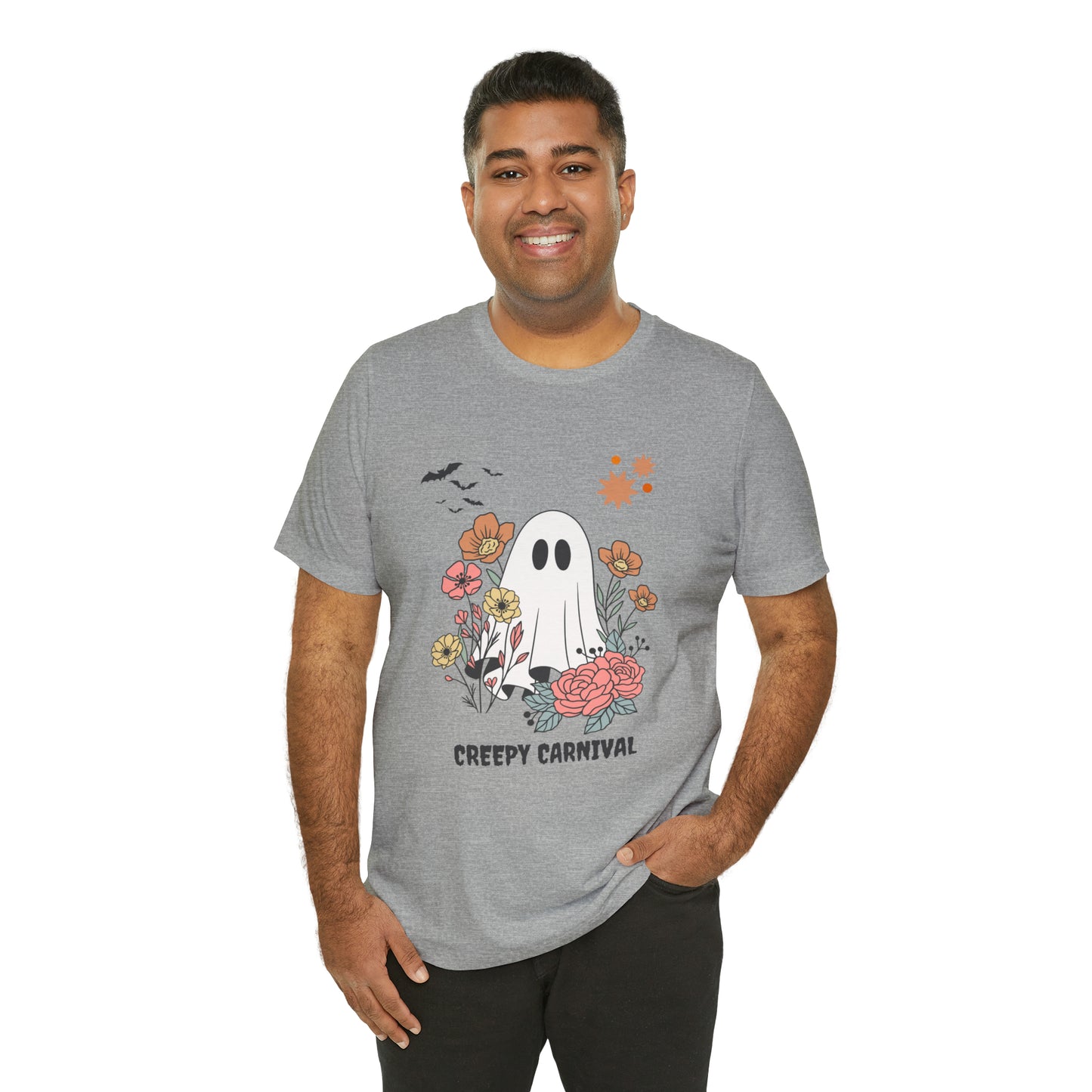 Halloween creepy carnival Unisex Jersey Short Sleeve Tee