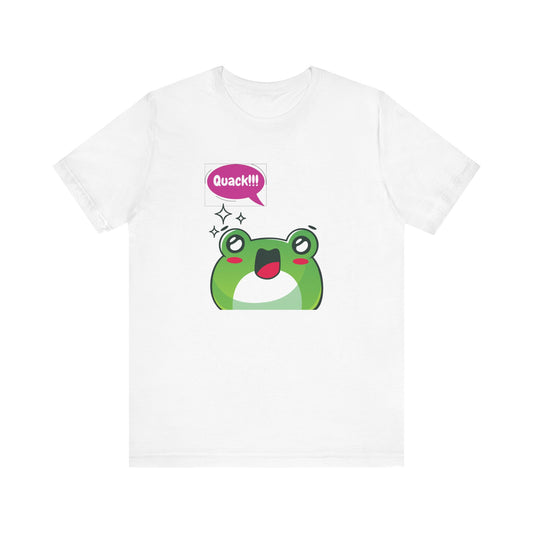 Kawaii Frog Quack Unisex Jersey Short Sleeve Tee