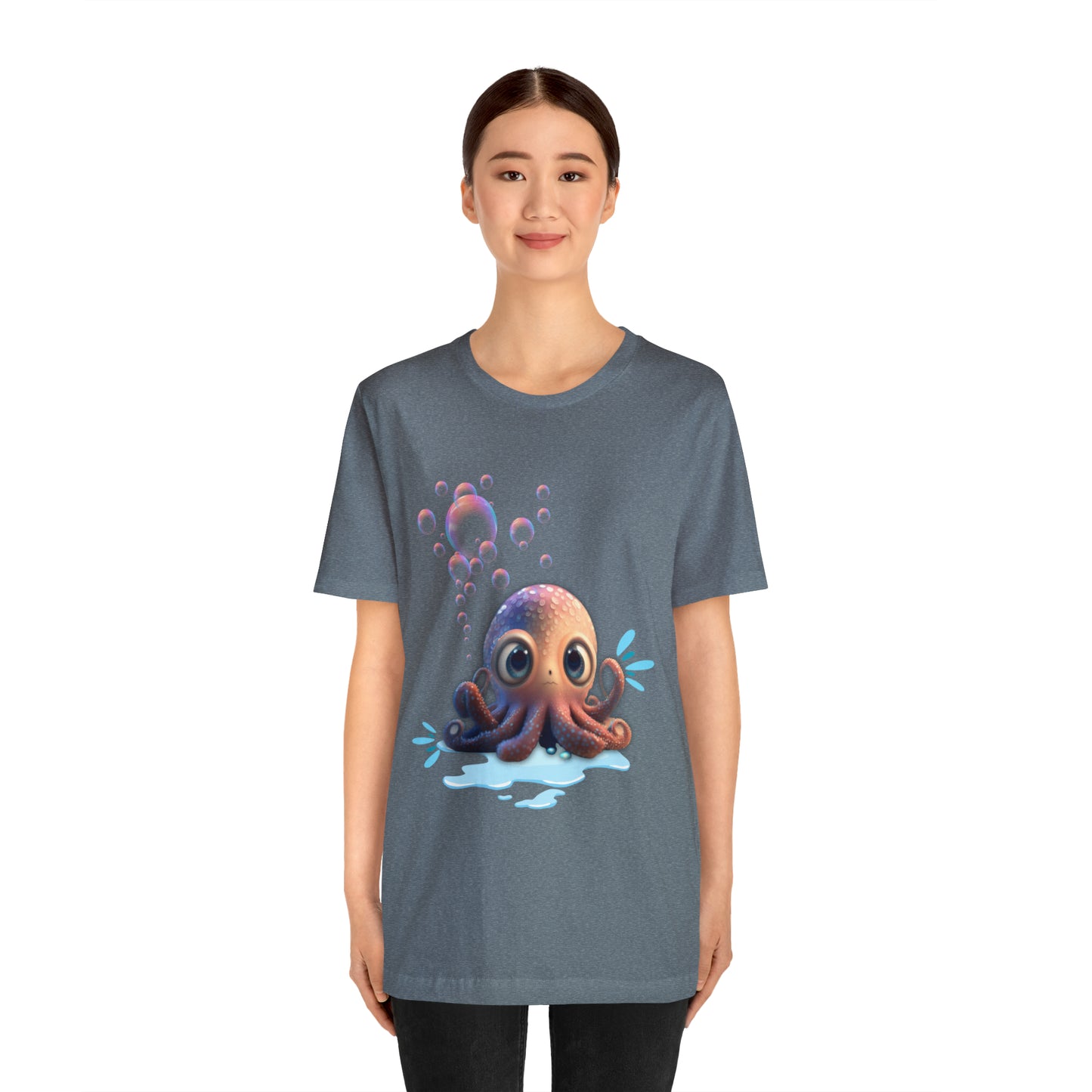 Kawaii Octopus Unisex Jersey Short Sleeve Tee