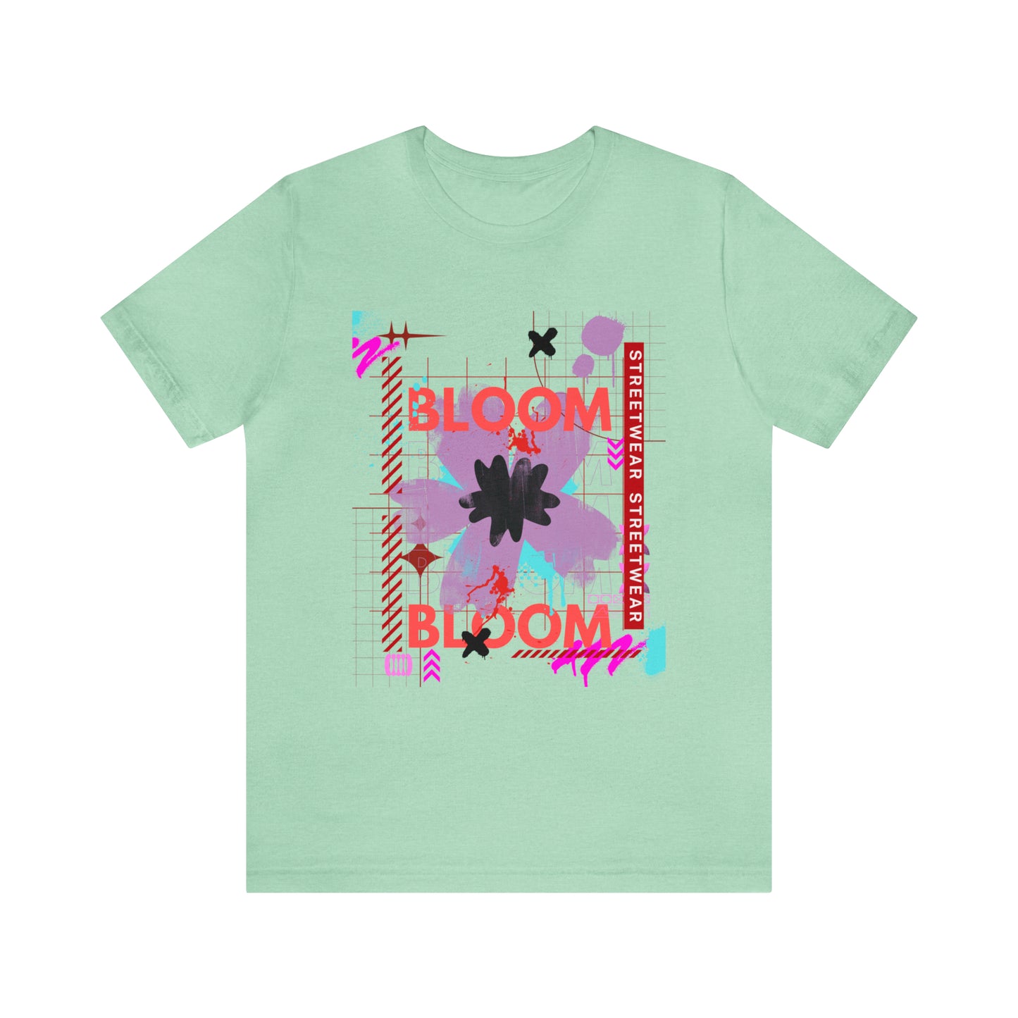 Bloom flower streetwear urban Unisex Jersey Short Sleeve Tee