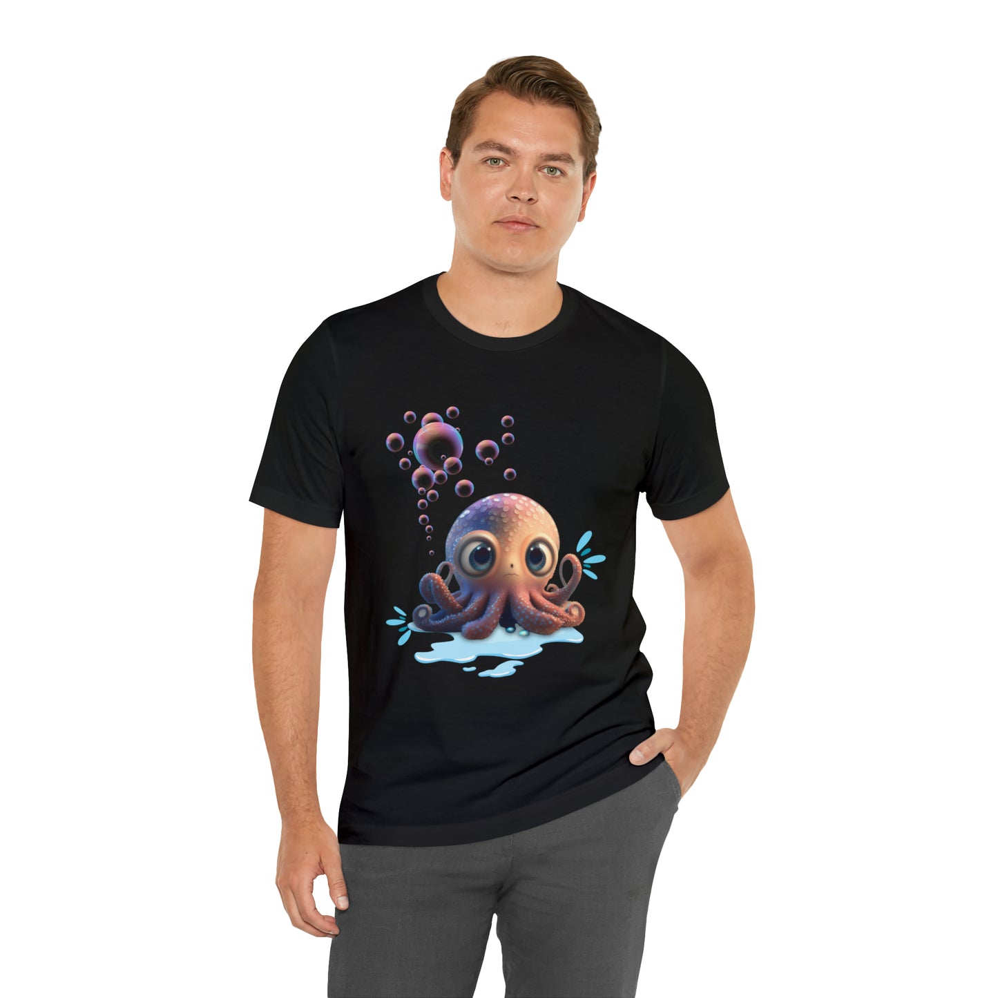 Kawaii Octopus Unisex Jersey Short Sleeve Tee