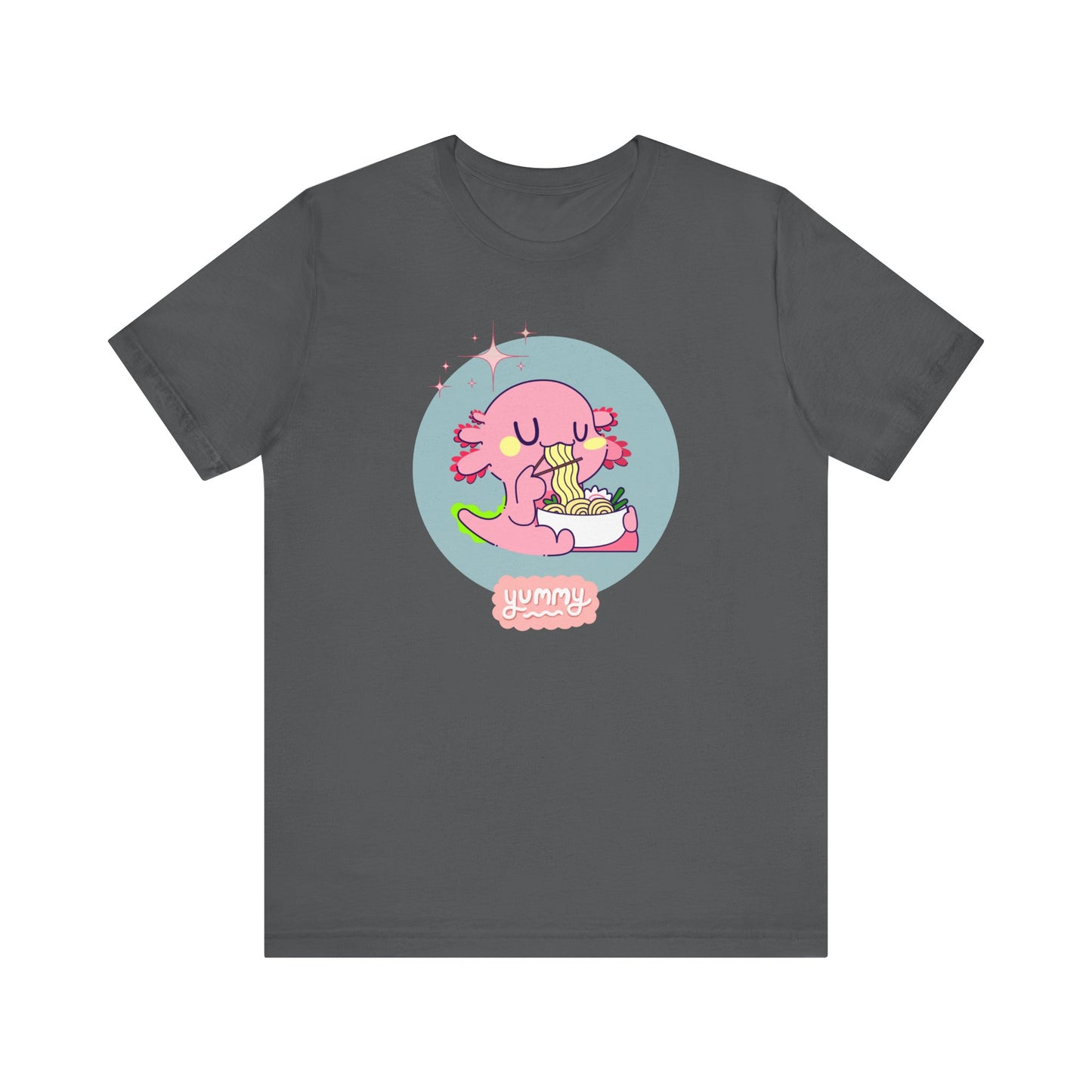 Kawaii Axolotl Ramen Unisex Jersey Short Sleeve Tee