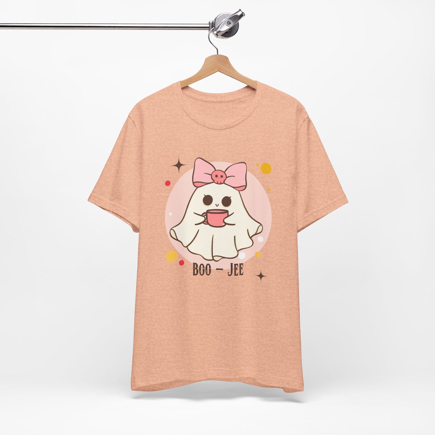 Kawaii coffee ghost Unisex Jersey Short Sleeve Tee