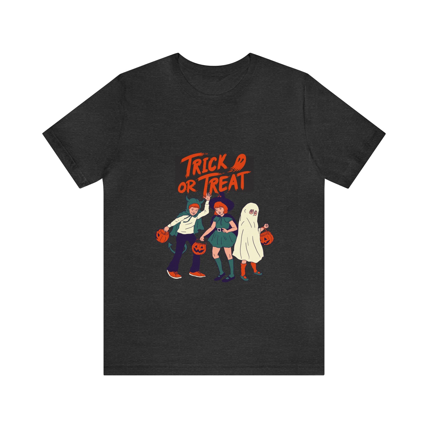 Halloween Trick or Treat Unisex Jersey Short Sleeve Tee