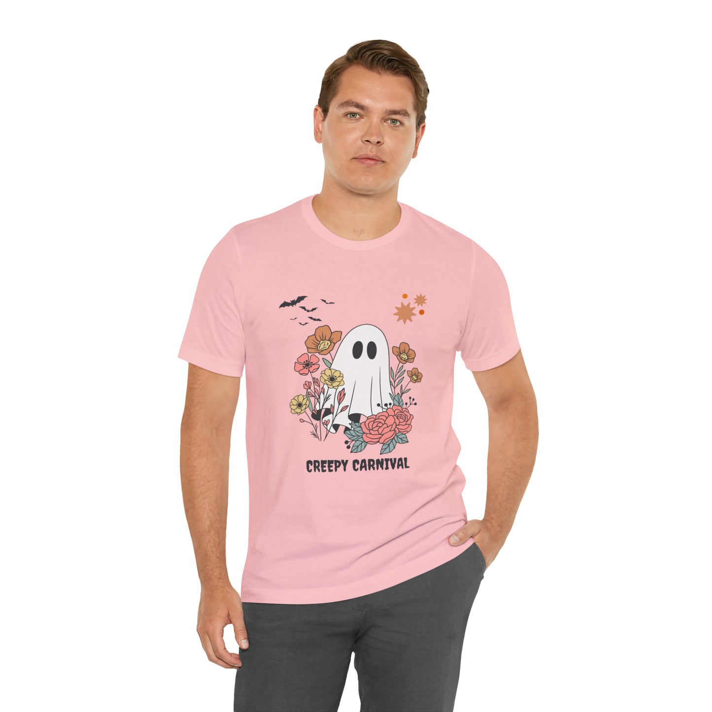 Halloween creepy carnival Unisex Jersey Short Sleeve Tee