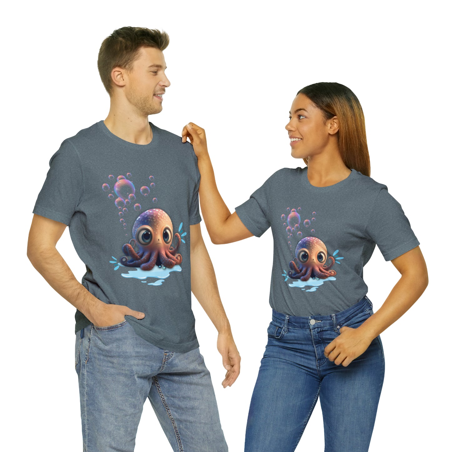 Kawaii Octopus Unisex Jersey Short Sleeve Tee