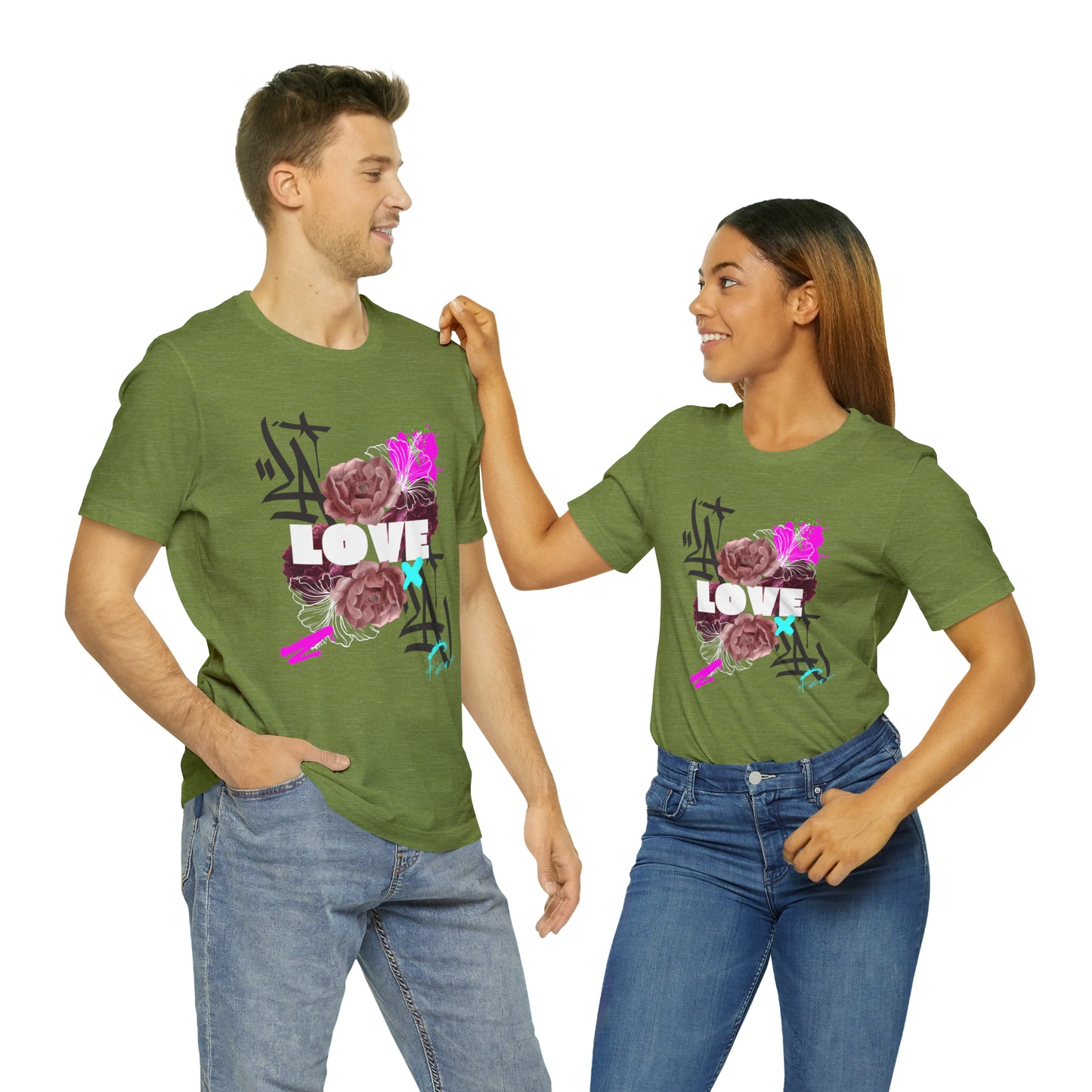 Love Urban streetwear Unisex Jersey Short Sleeve Tee