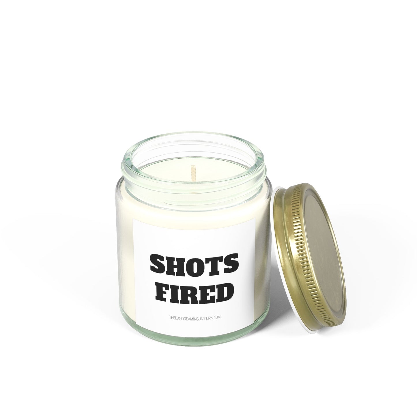 Shots fired Scented Coconut Apricot Candles (4oz, 9oz)