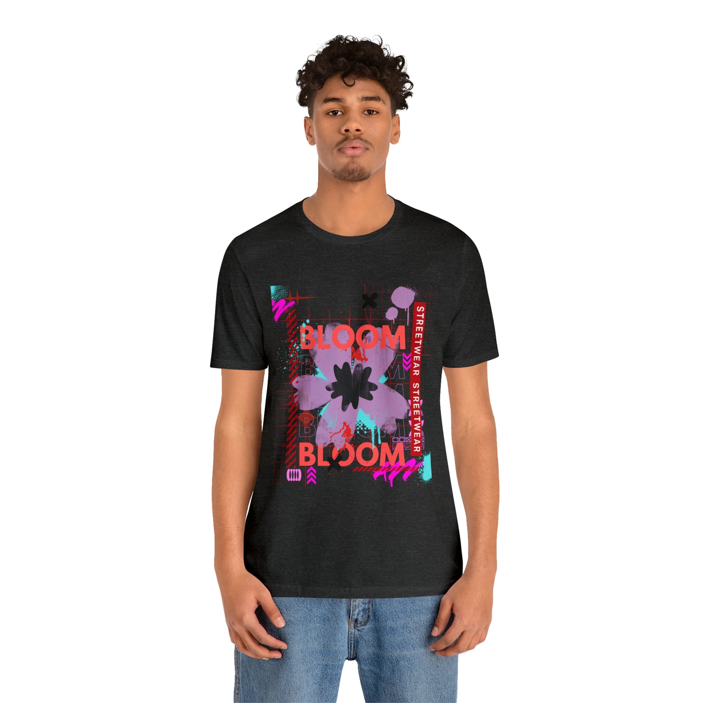 Bloom flower streetwear urban Unisex Jersey Short Sleeve Tee