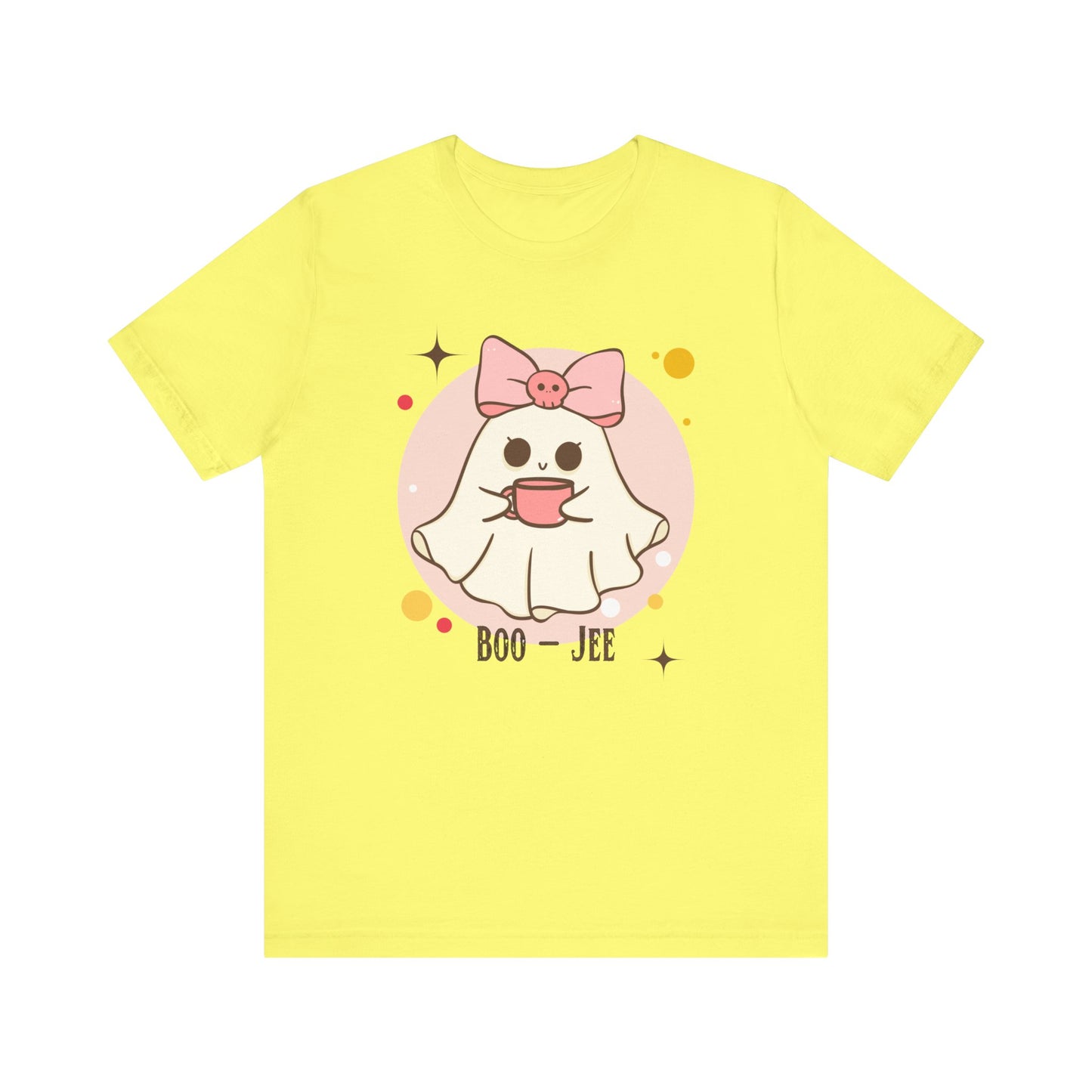 Kawaii coffee ghost Unisex Jersey Short Sleeve Tee