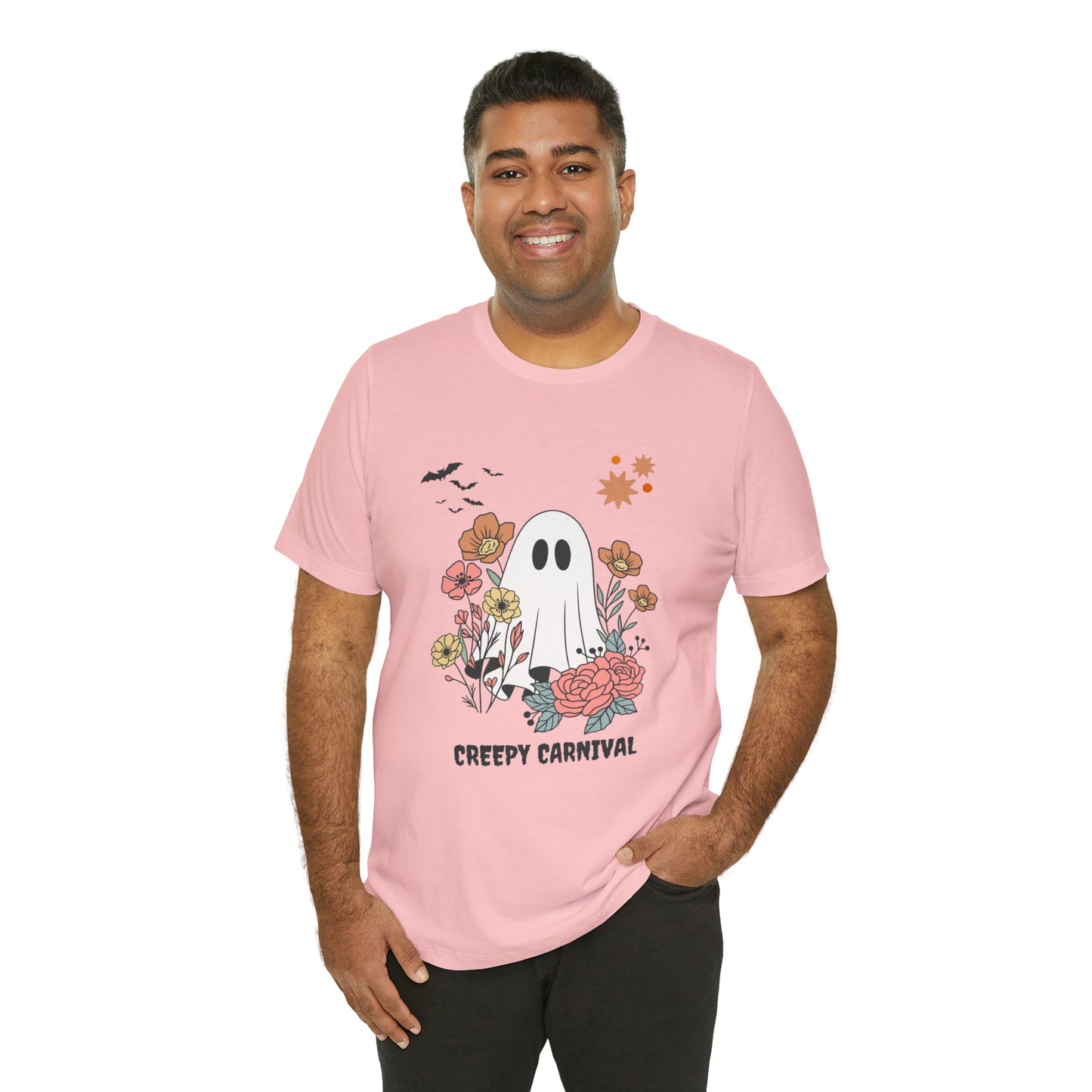 Halloween creepy carnival Unisex Jersey Short Sleeve Tee