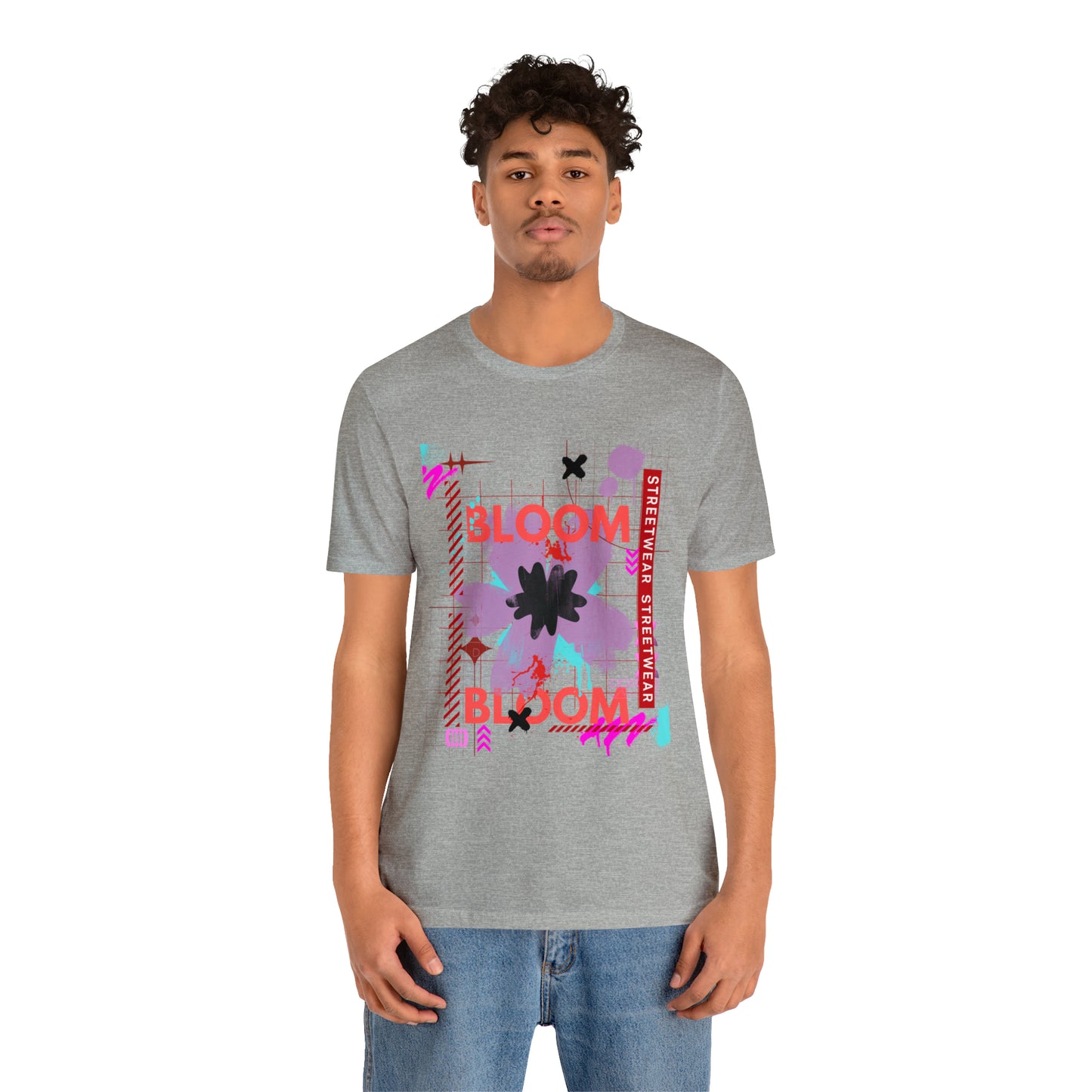 Bloom flower streetwear urban Unisex Jersey Short Sleeve Tee