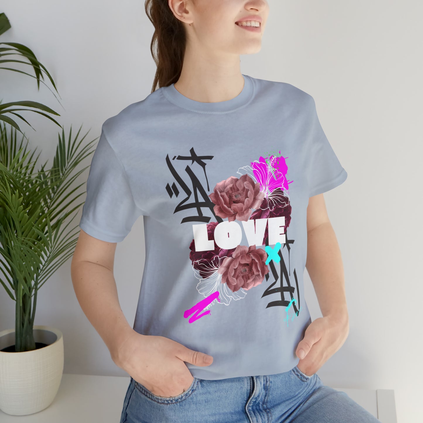 Love Urban streetwear Unisex Jersey Short Sleeve Tee