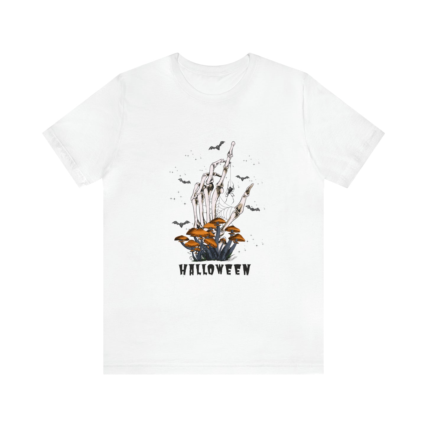 Halloween hand mushrooms Unisex Jersey Short Sleeve Tee