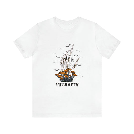 Halloween hand mushrooms Unisex Jersey Short Sleeve Tee