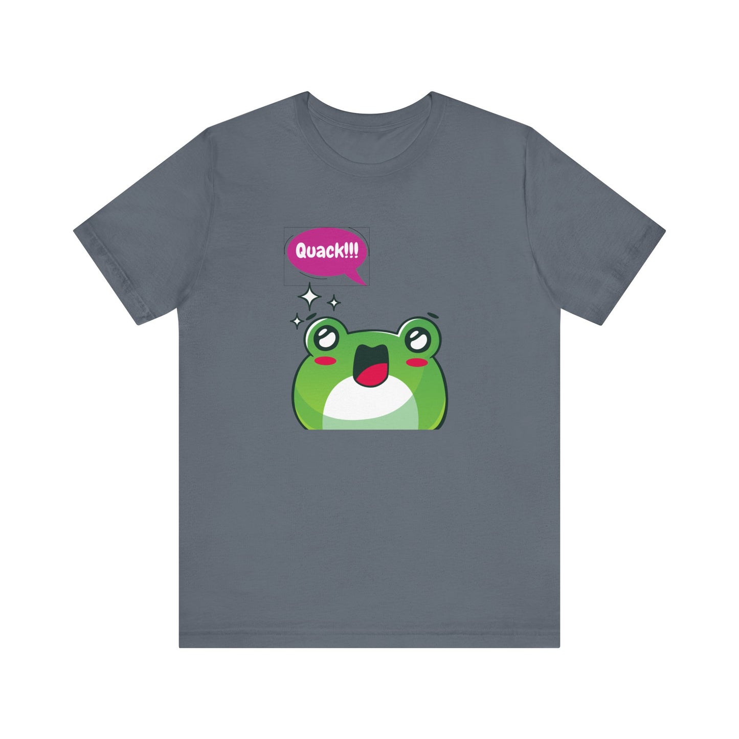 Kawaii Frog Quack Unisex Jersey Short Sleeve Tee