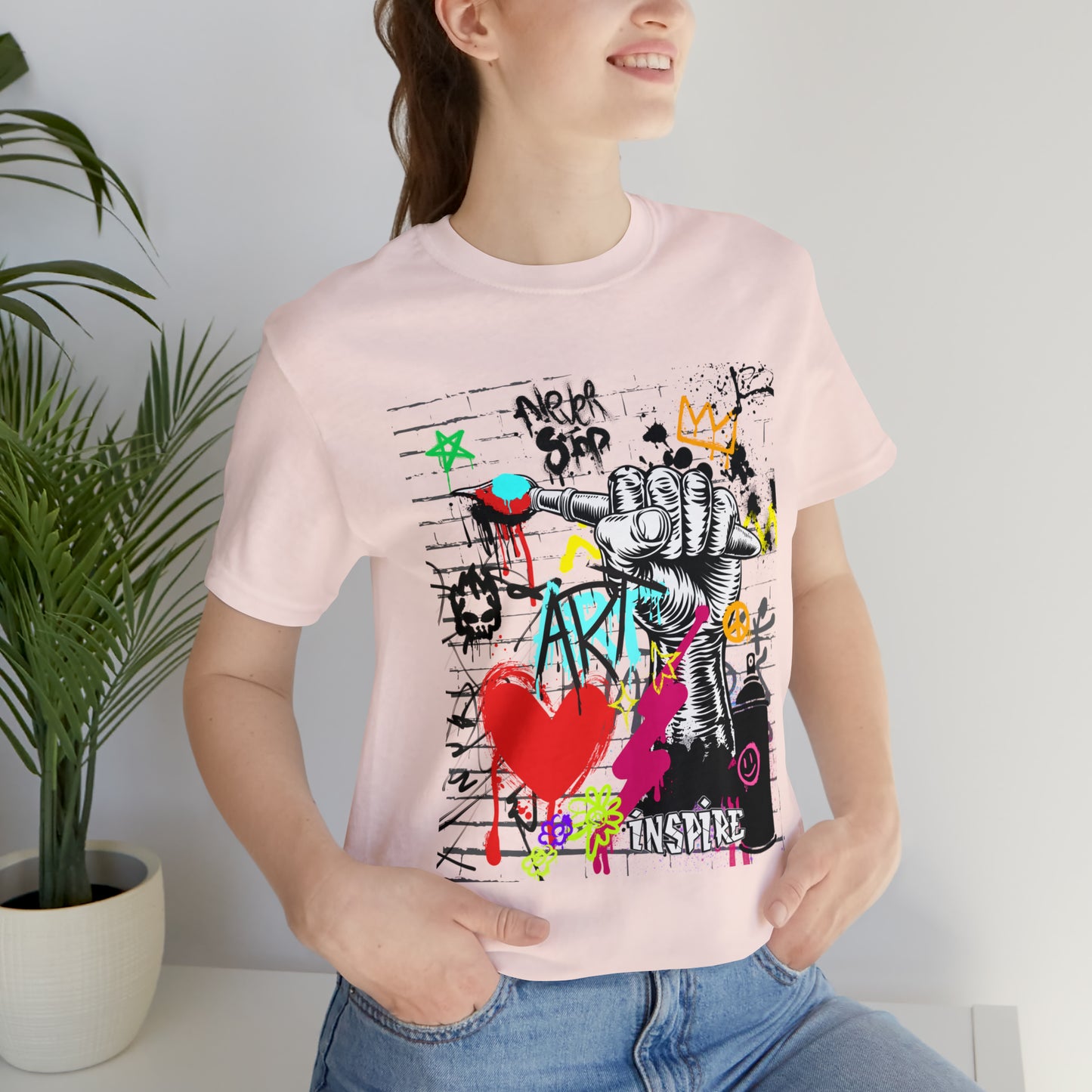 Artist graffiti urban Unisex Jersey Short Sleeve Tee