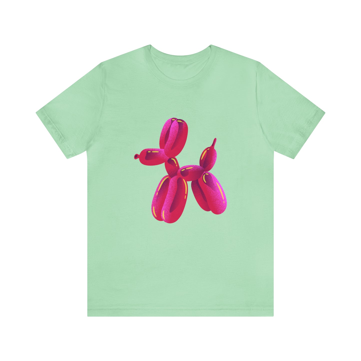 Dog balloon pink Unisex Jersey Short Sleeve Tee