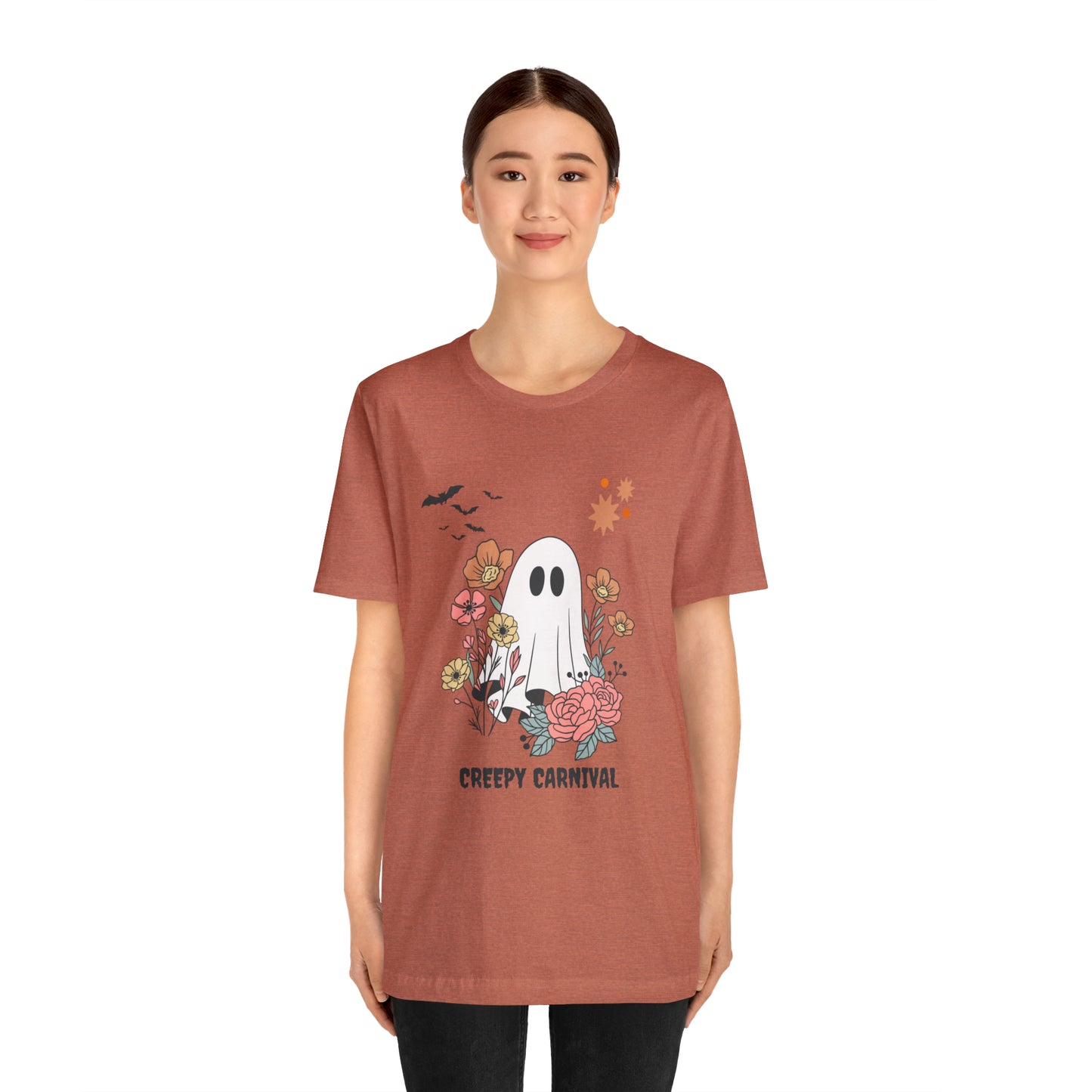 Halloween creepy carnival Unisex Jersey Short Sleeve Tee