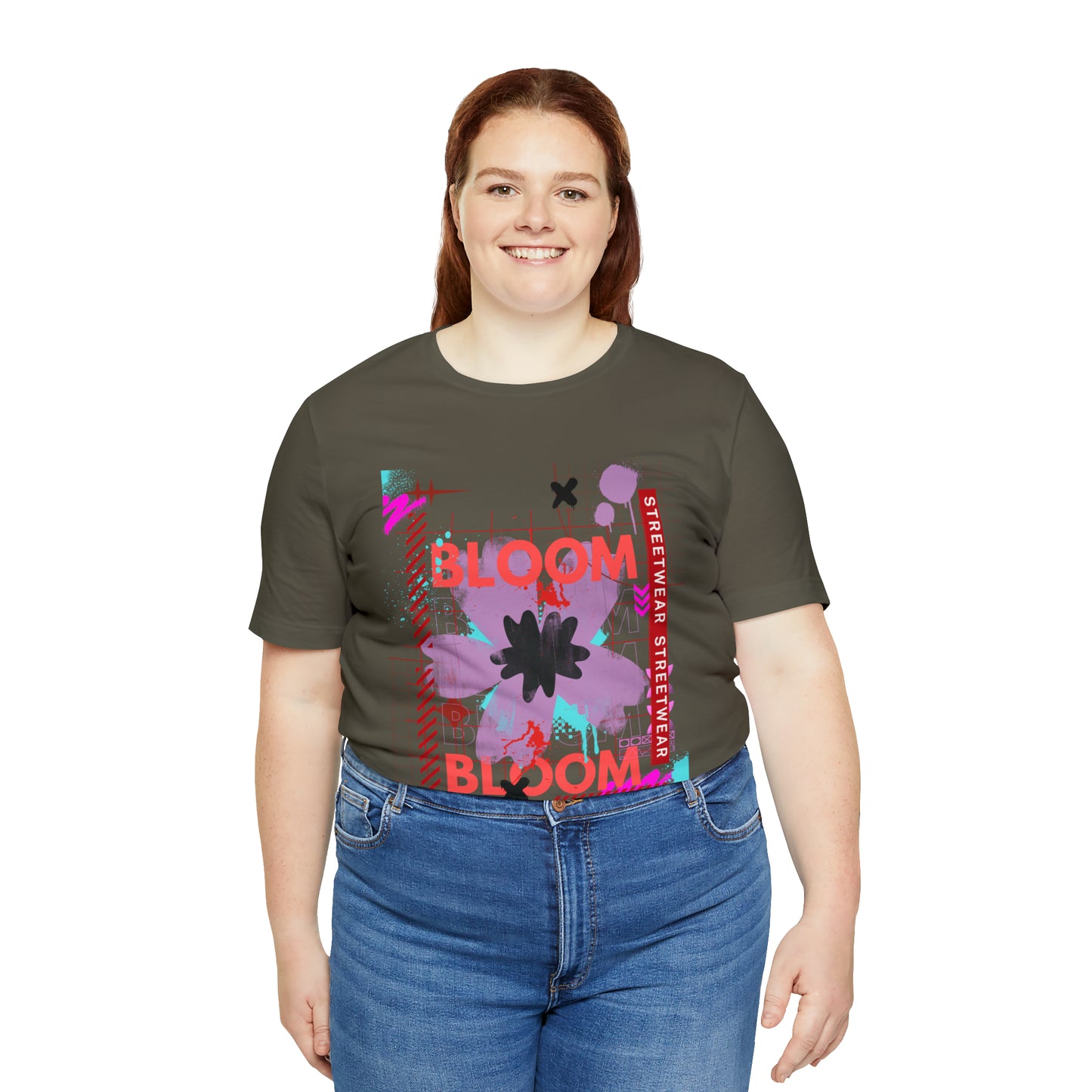 Bloom flower streetwear urban Unisex Jersey Short Sleeve Tee