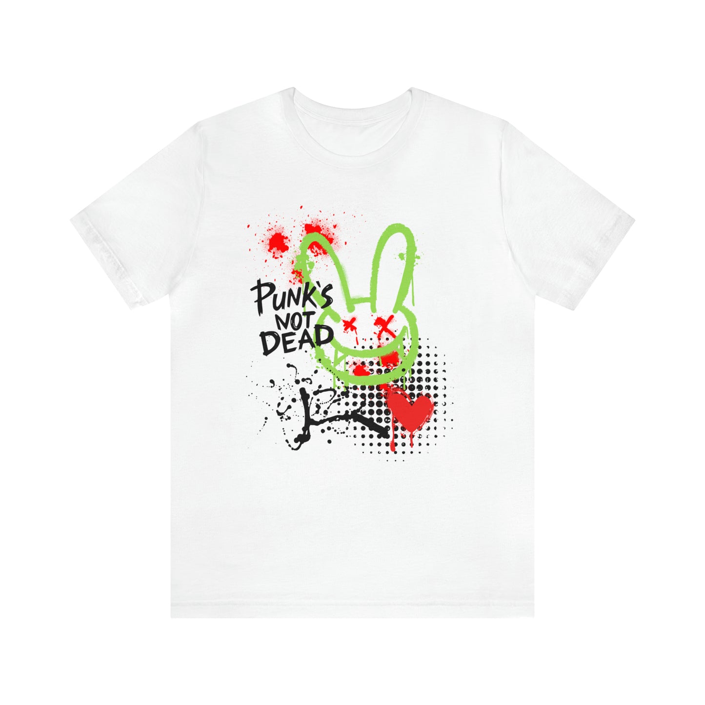 Punks not dead bunny Unisex Jersey Short Sleeve Tee