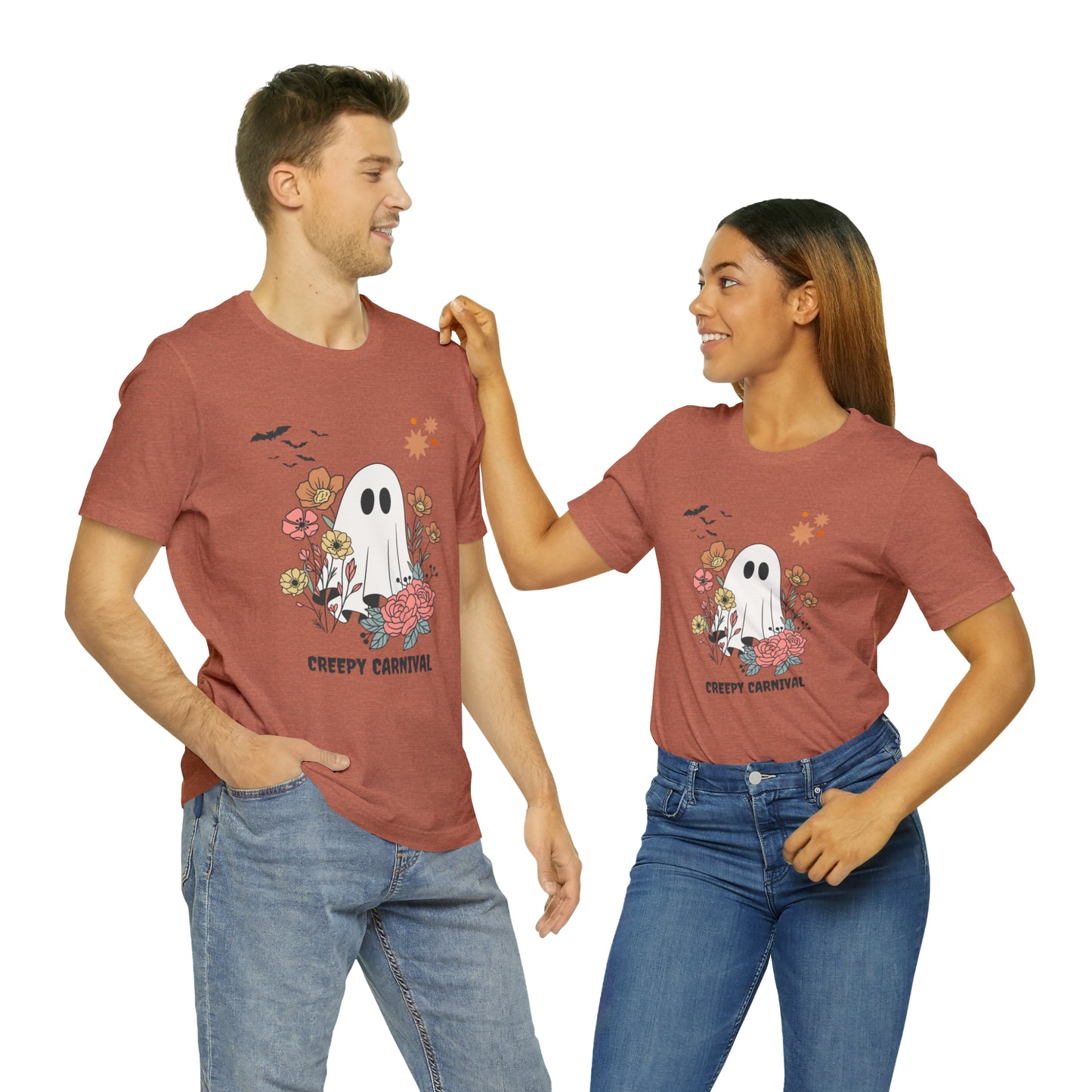 Halloween creepy carnival Unisex Jersey Short Sleeve Tee