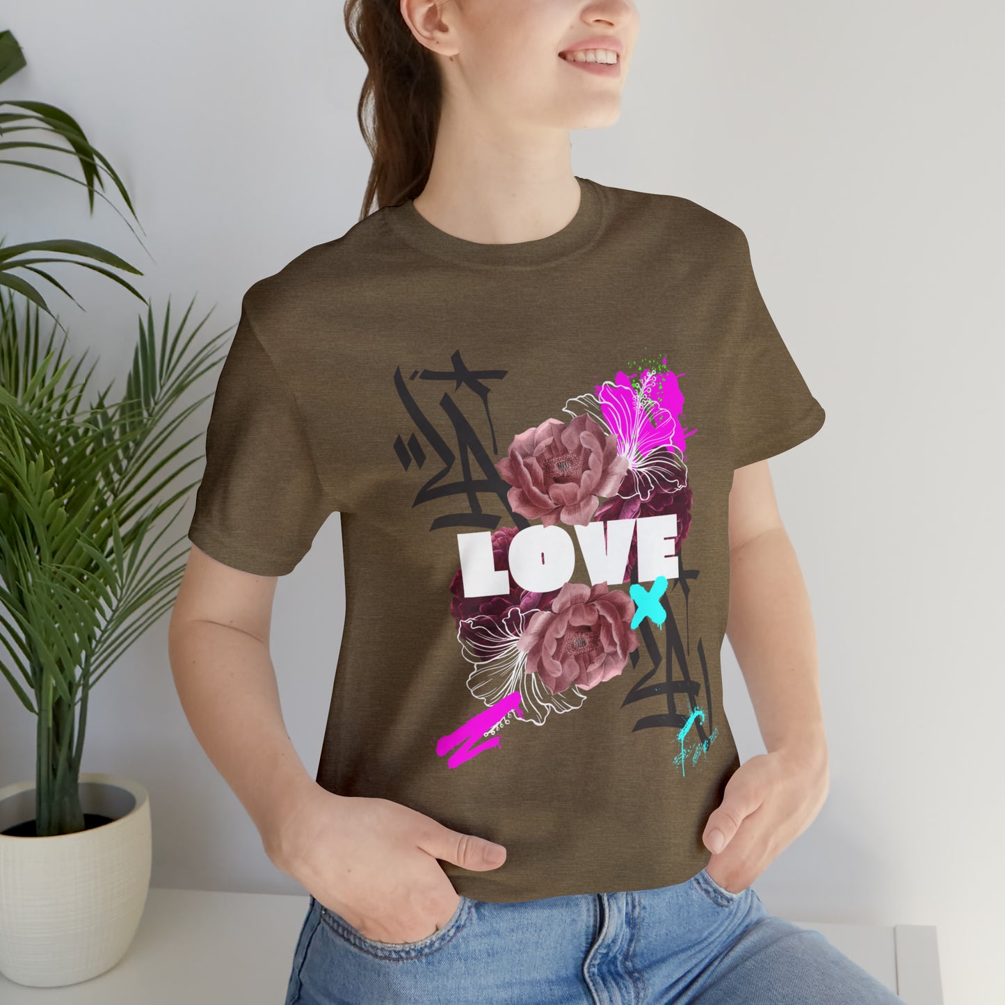 Love Urban streetwear Unisex Jersey Short Sleeve Tee