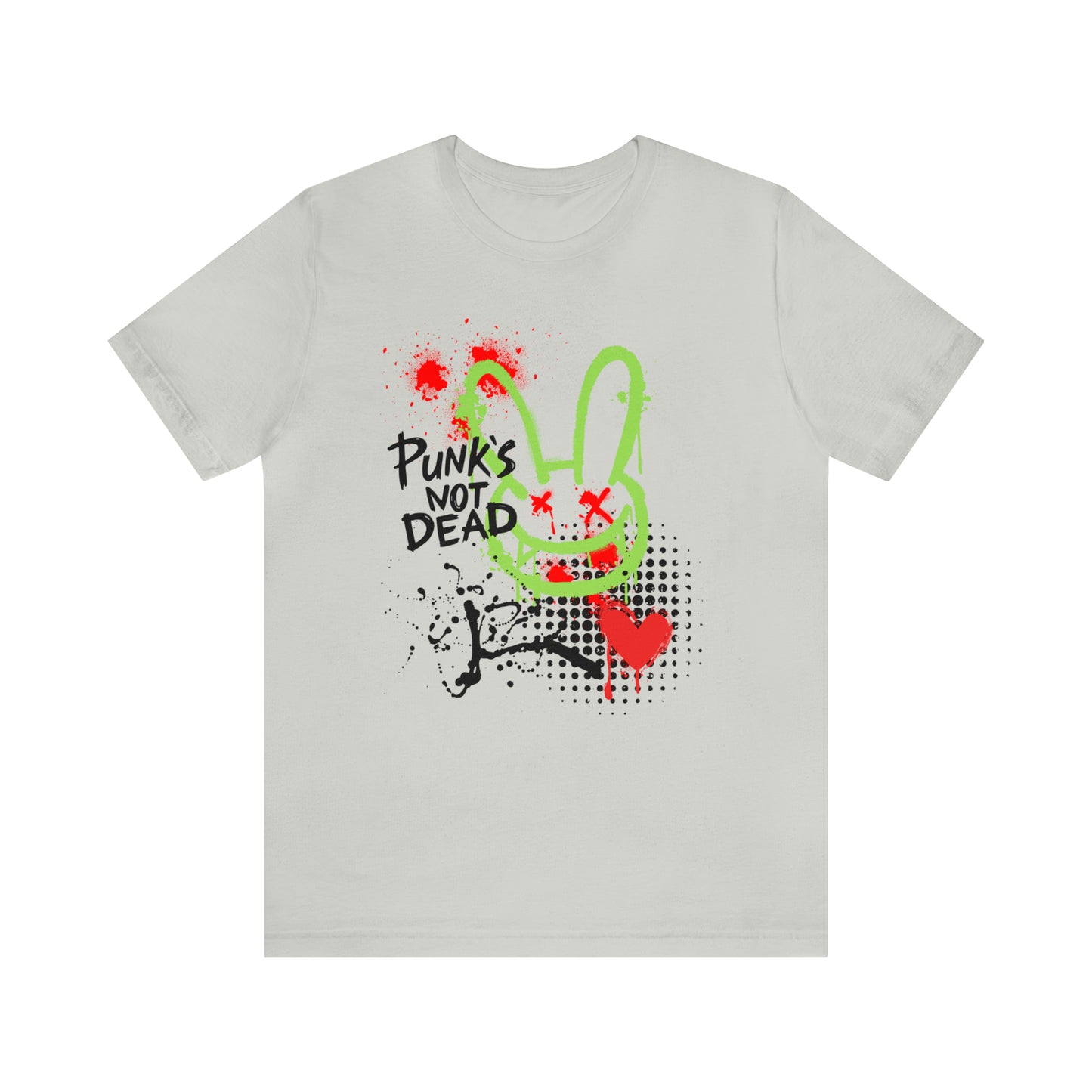 Punks not dead bunny Unisex Jersey Short Sleeve Tee