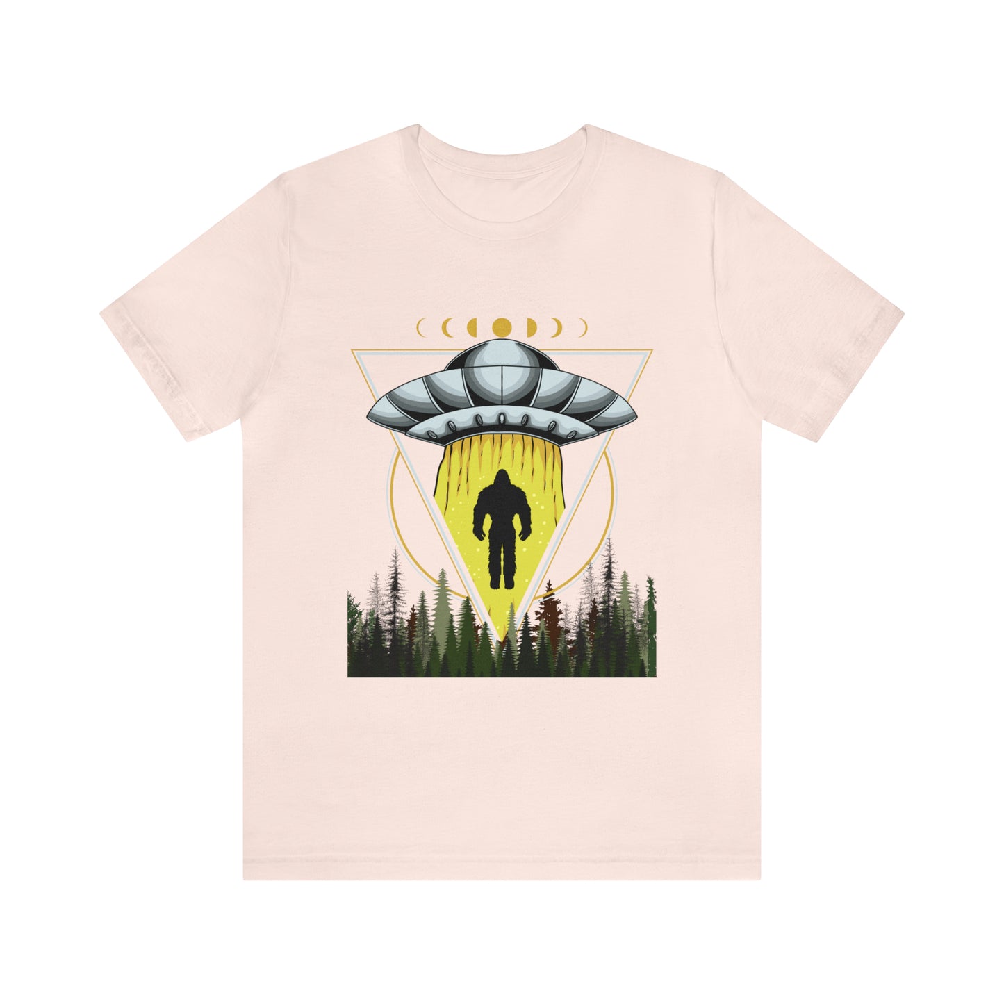 Bigfoot UFO Abduction Unisex Jersey Short Sleeve Tee