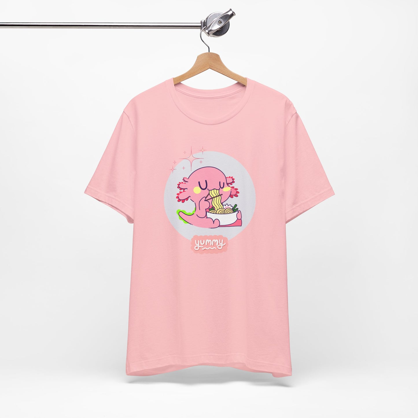 Kawaii Axolotl Ramen Unisex Jersey Short Sleeve Tee