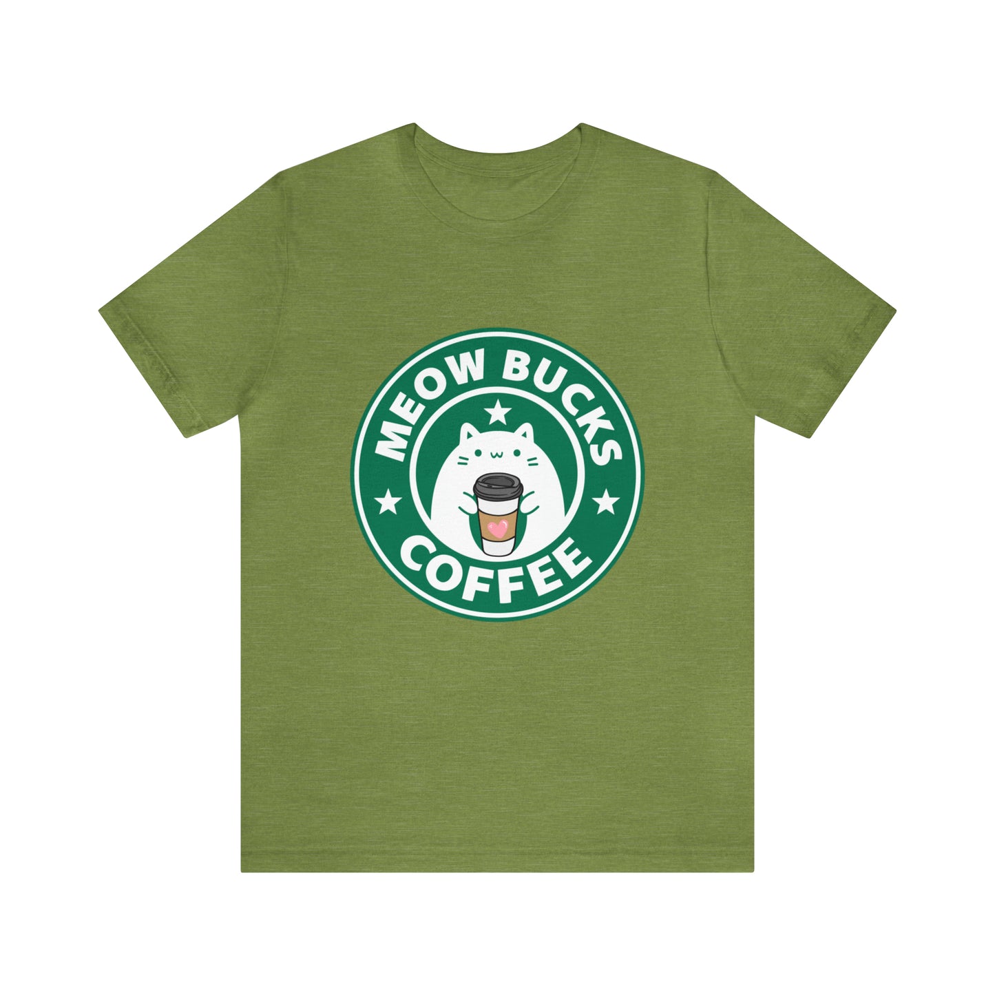 MeowBucks Coffee Unisex Jersey Short Sleeve Tee