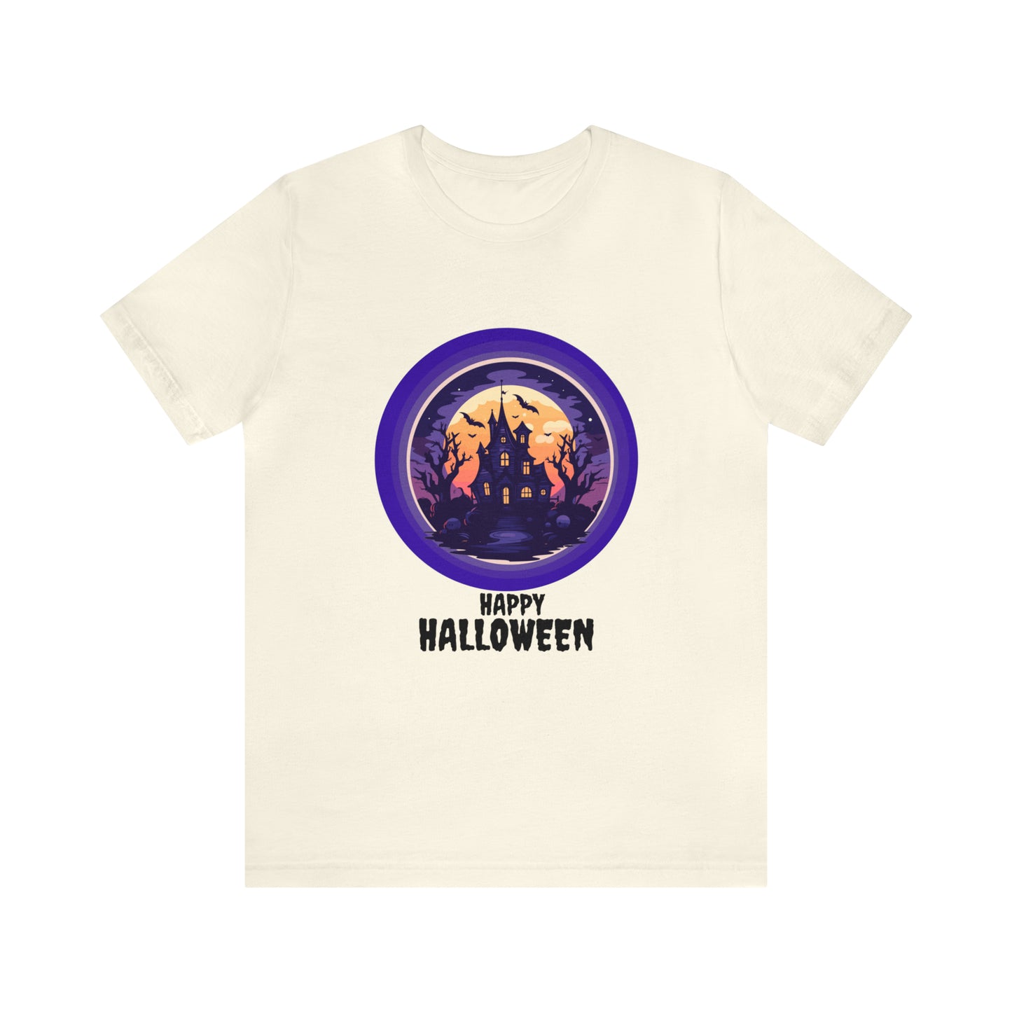 Halloween haunted house Unisex Jersey Short Sleeve Tee