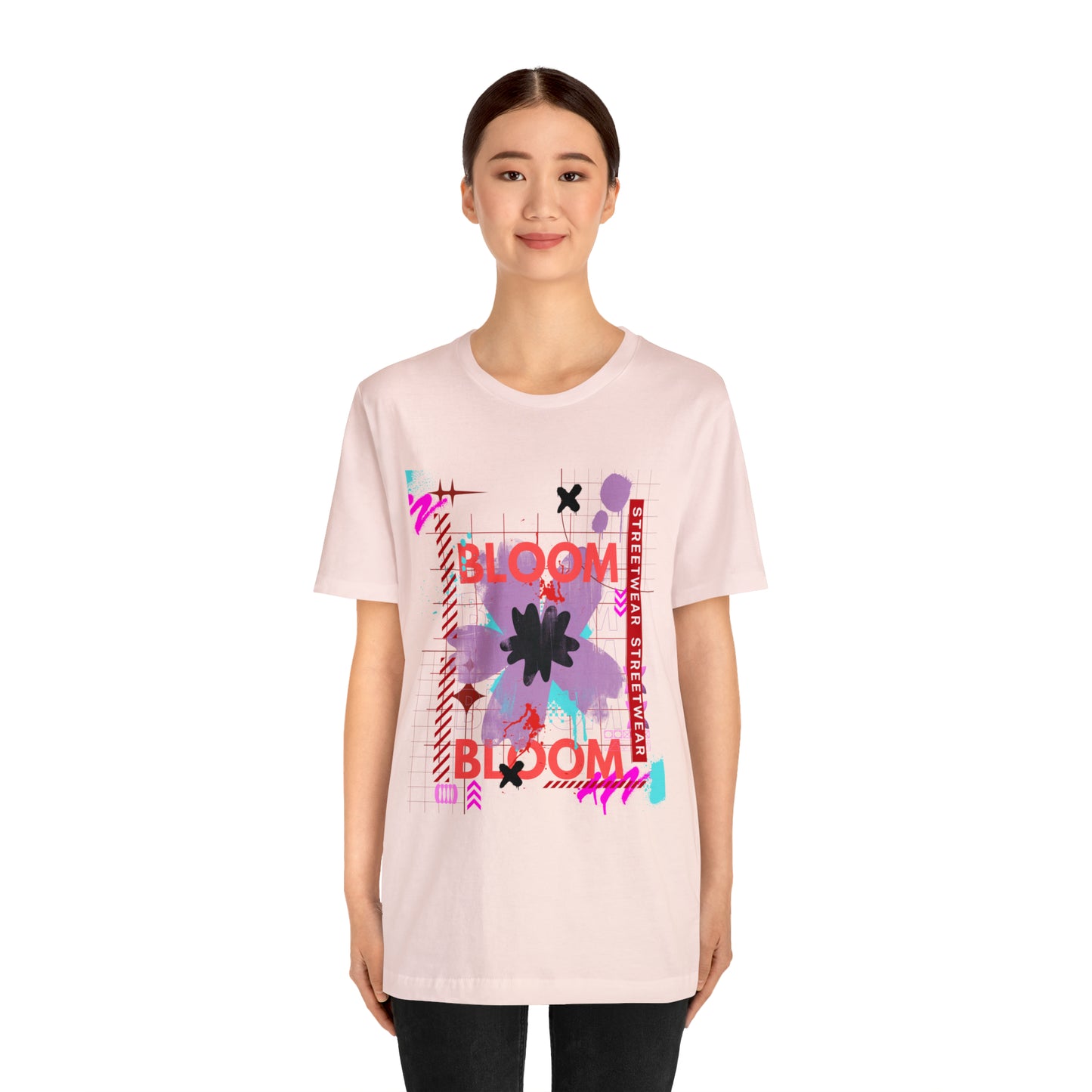 Bloom flower streetwear urban Unisex Jersey Short Sleeve Tee