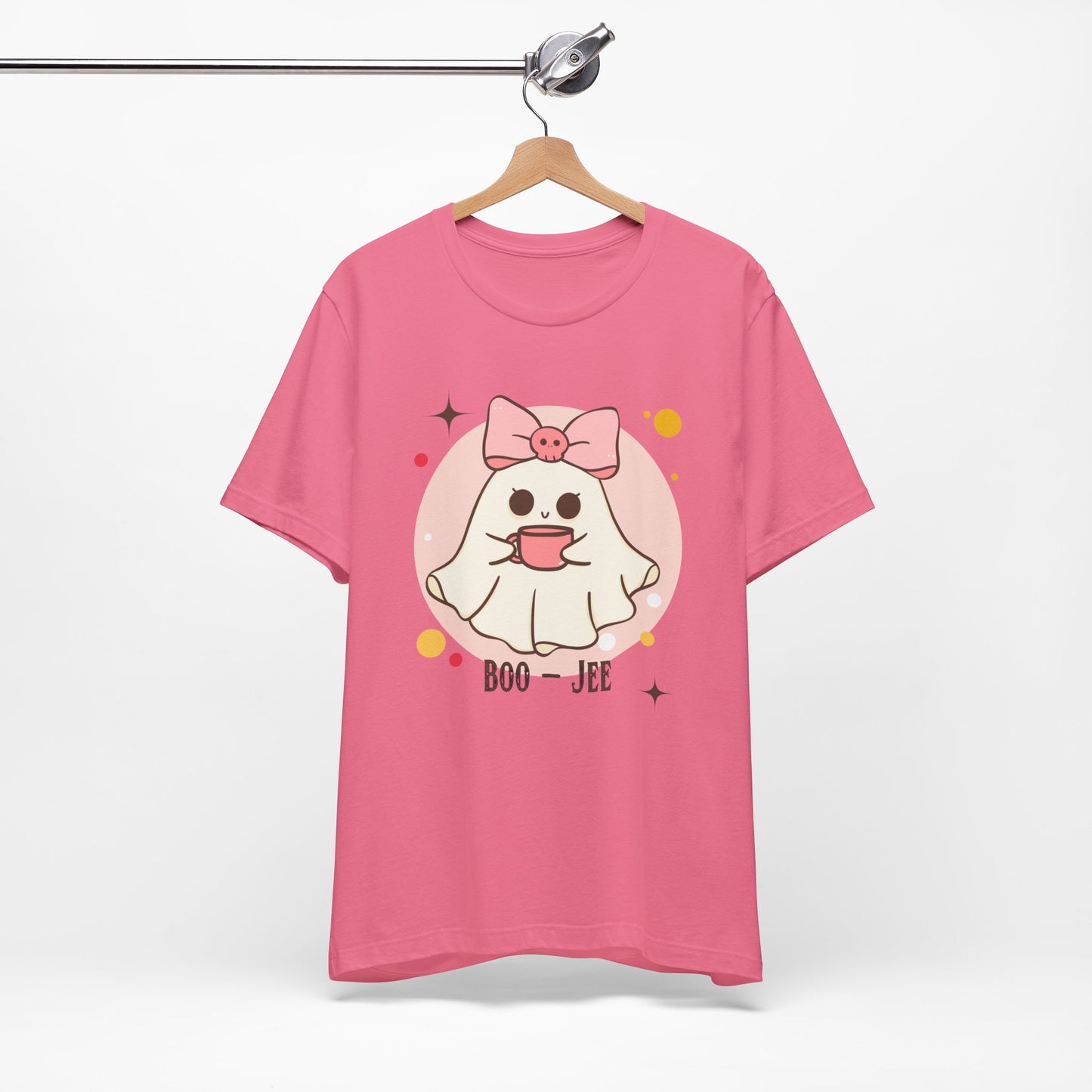 Kawaii coffee ghost Unisex Jersey Short Sleeve Tee