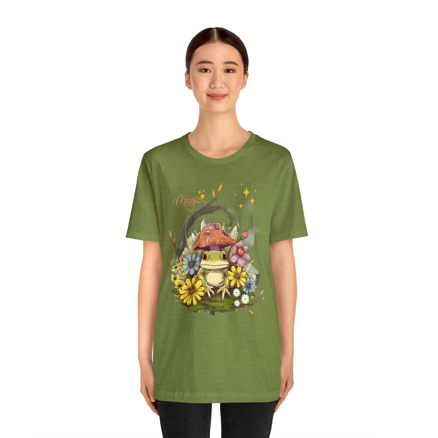 Frog magic kawaii cute Unisex Jersey Short Sleeve Tee